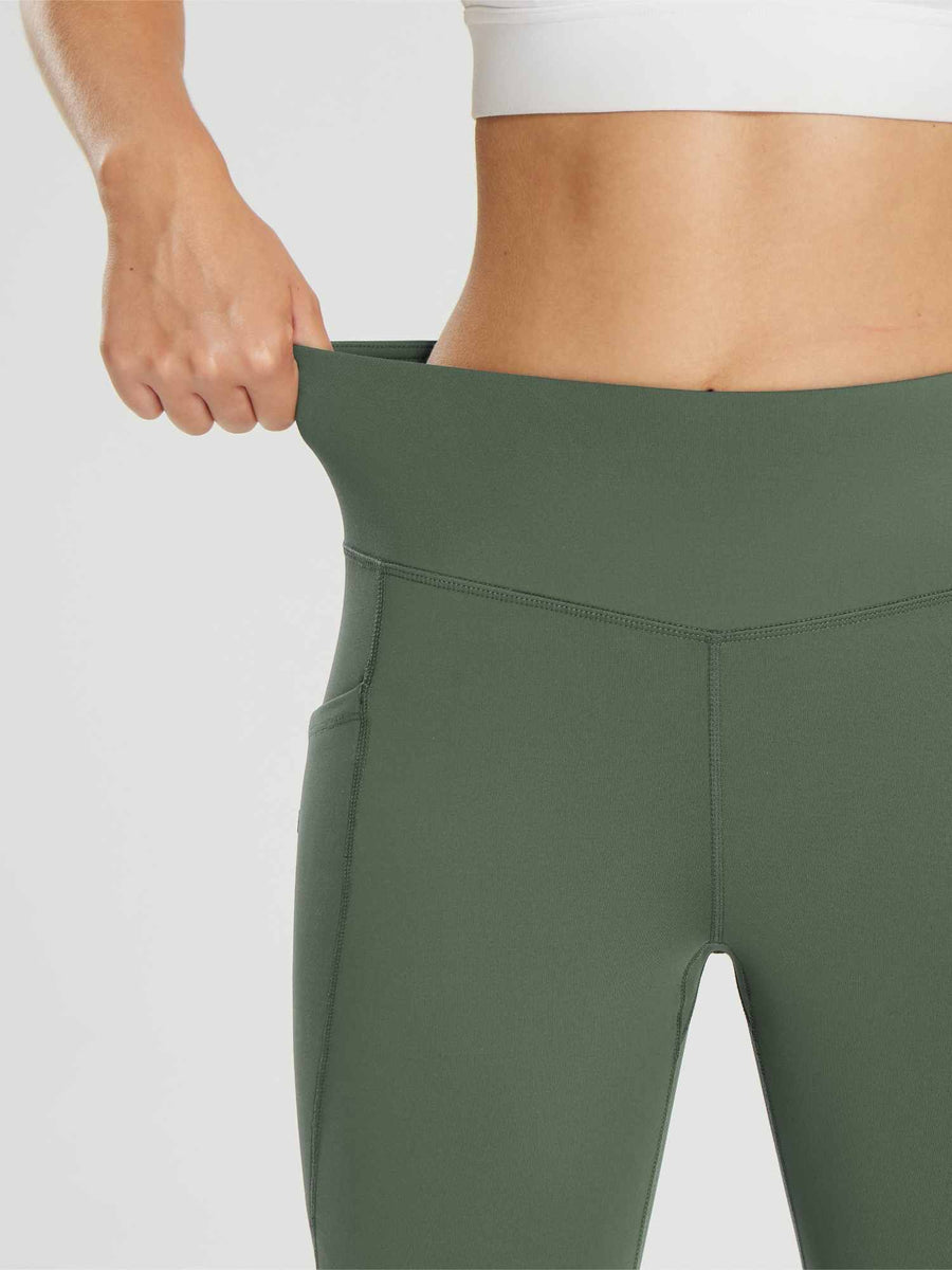 25" Fleece-Lined Cycling Leggings