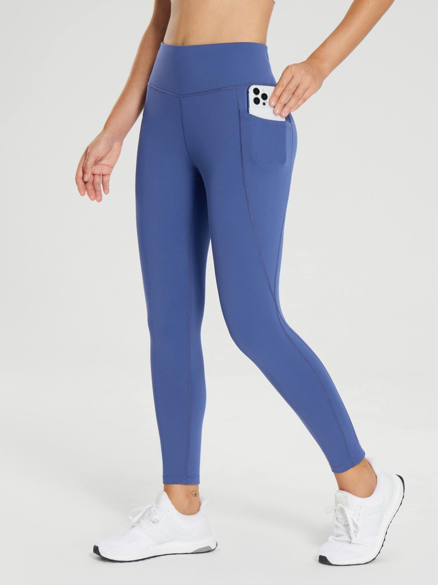 25" Fleece-Lined Cycling Leggings