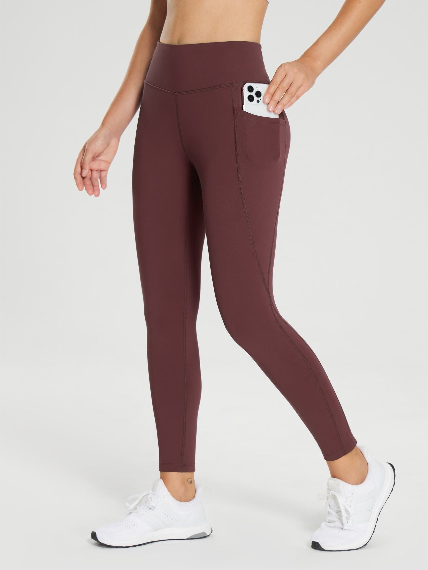 25" Fleece-Lined Cycling Leggings