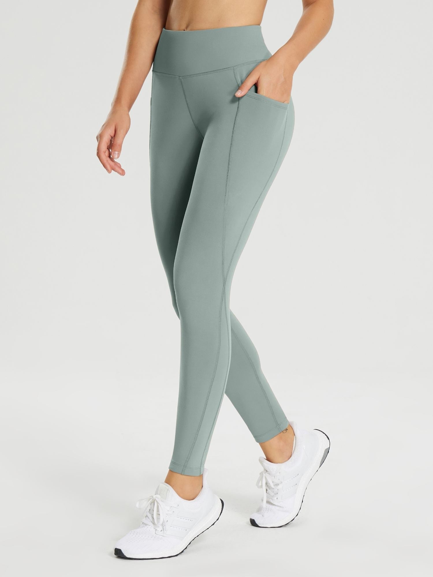 25" Fleece-Lined Cycling Leggings