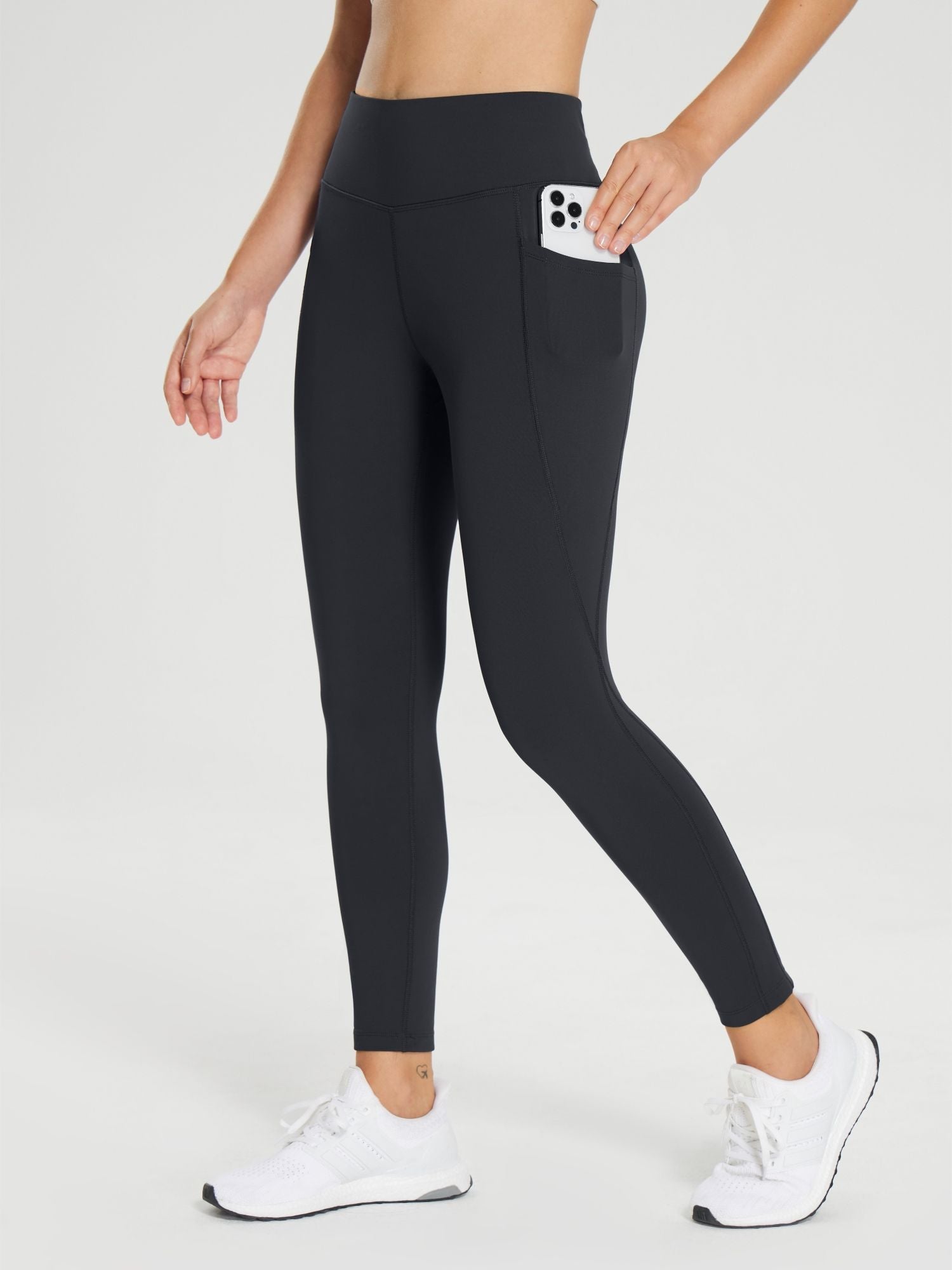 25" Fleece-Lined Cycling Leggings