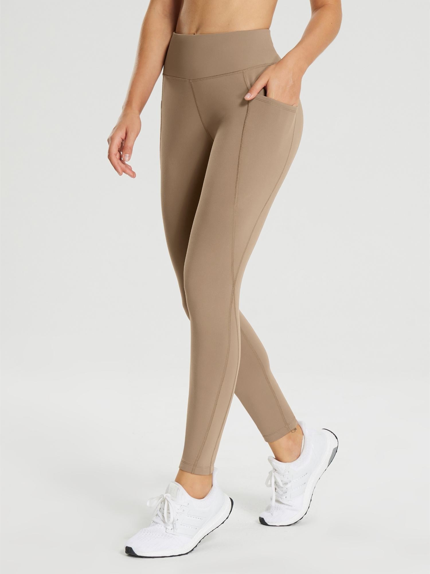 25" Fleece-Lined Cycling Leggings