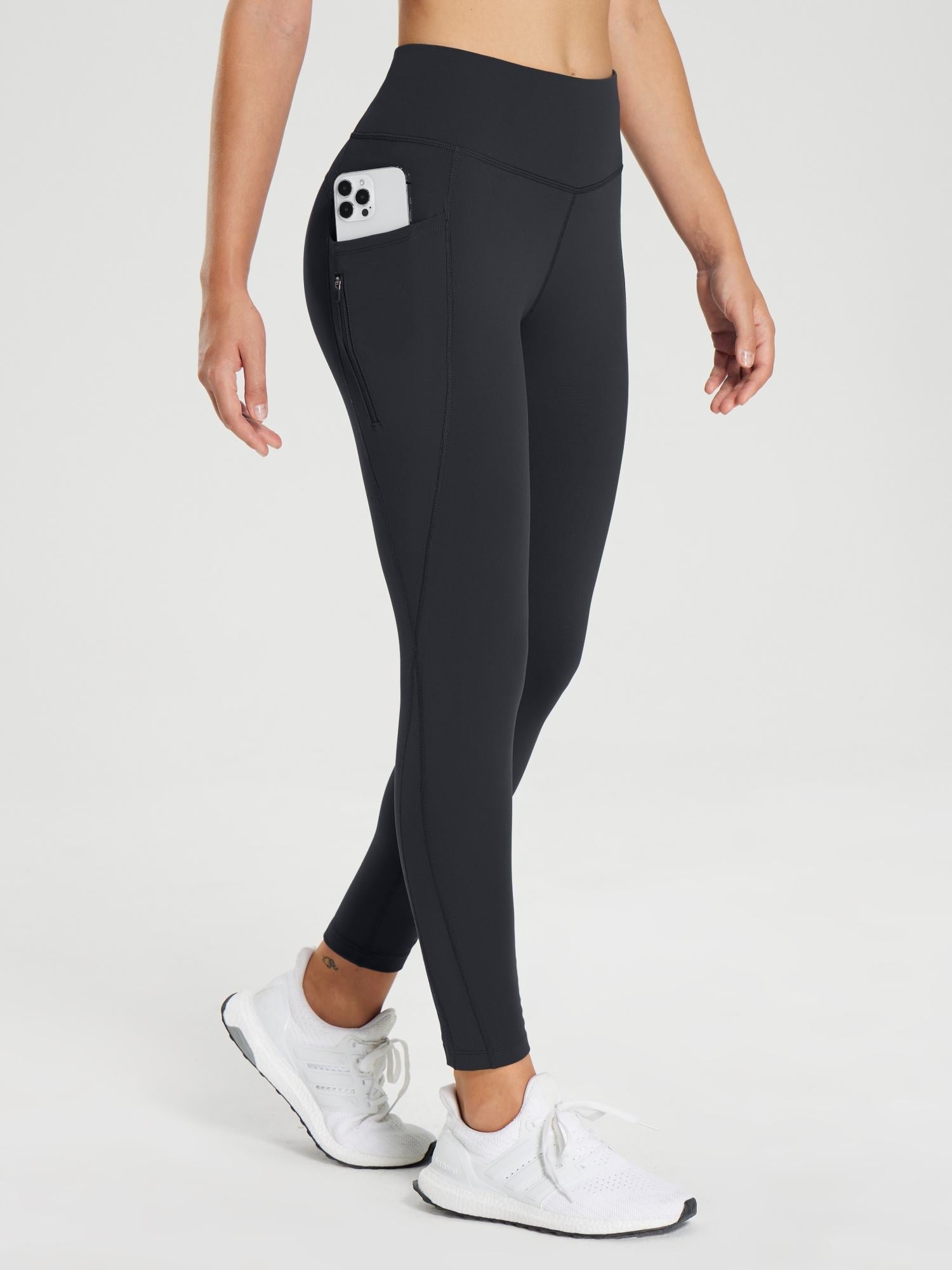25" Fleece-Lined Cycling Leggings