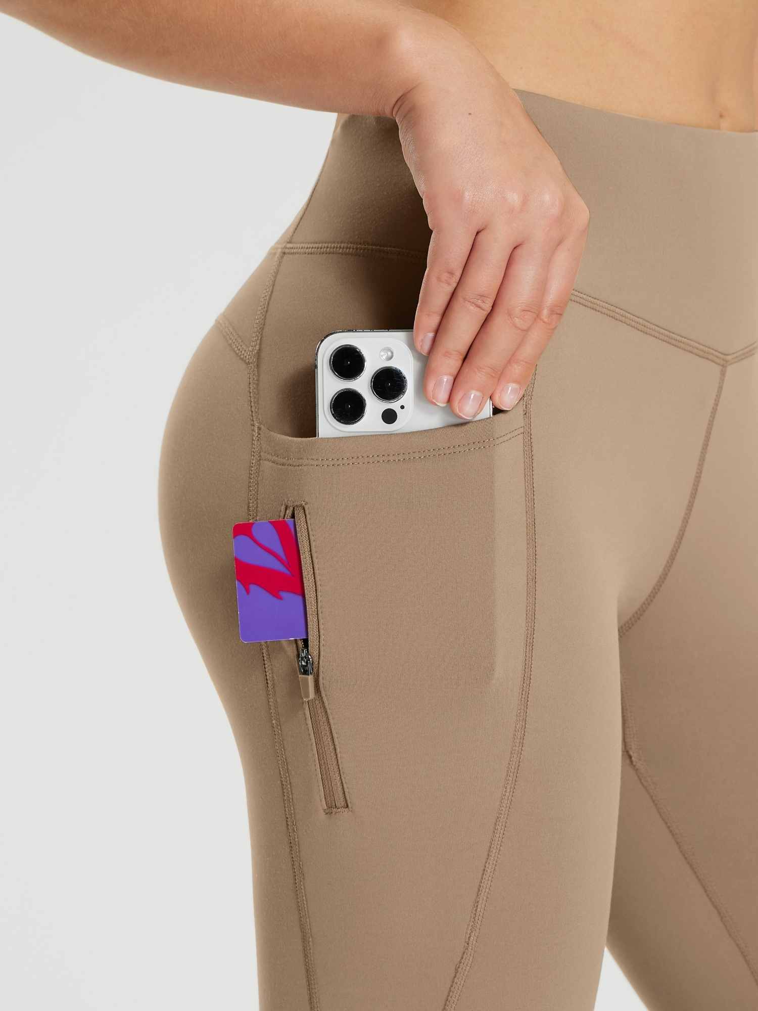 25" Fleece-Lined Cycling Leggings
