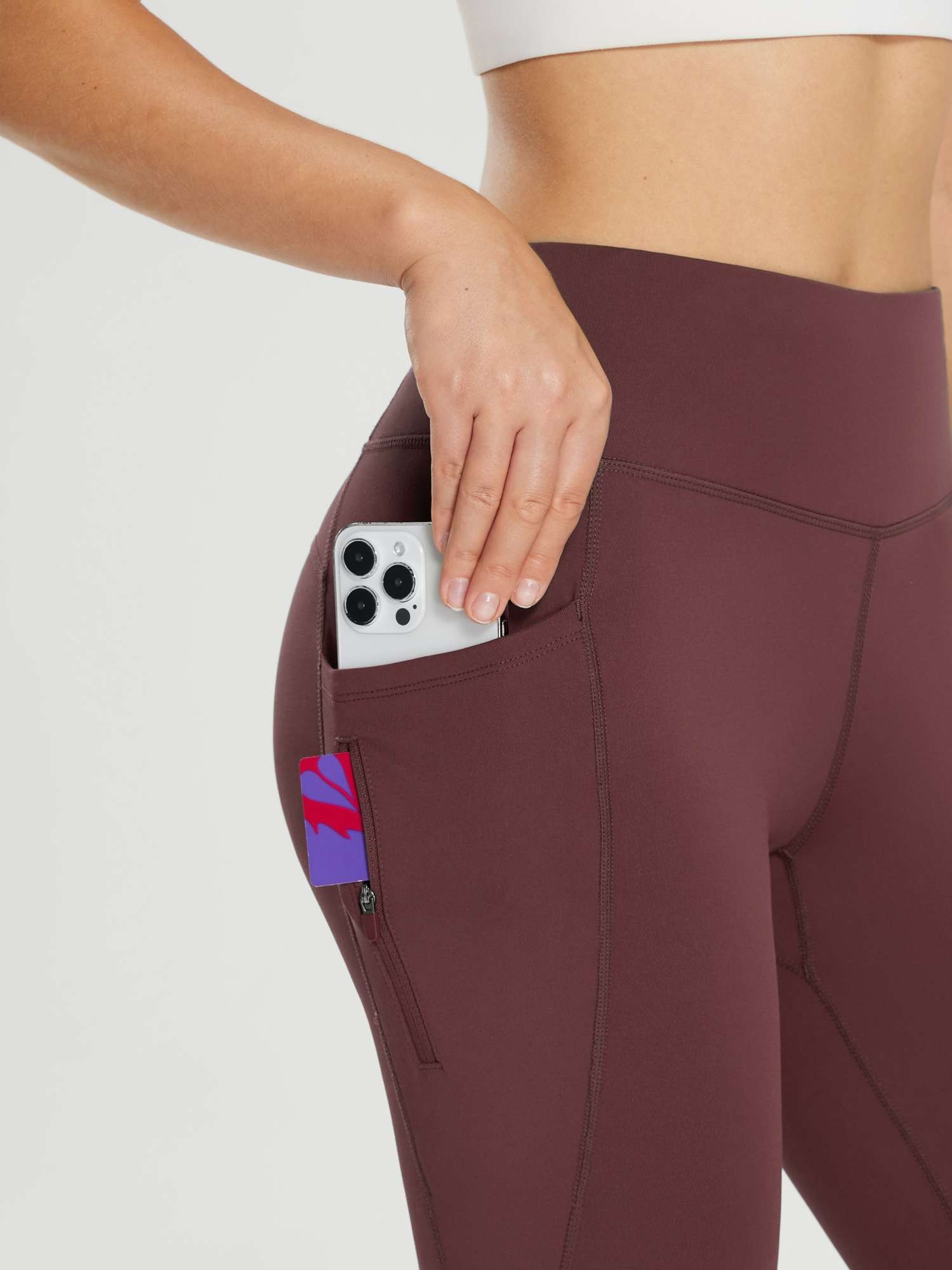 25" Fleece-Lined Cycling Leggings