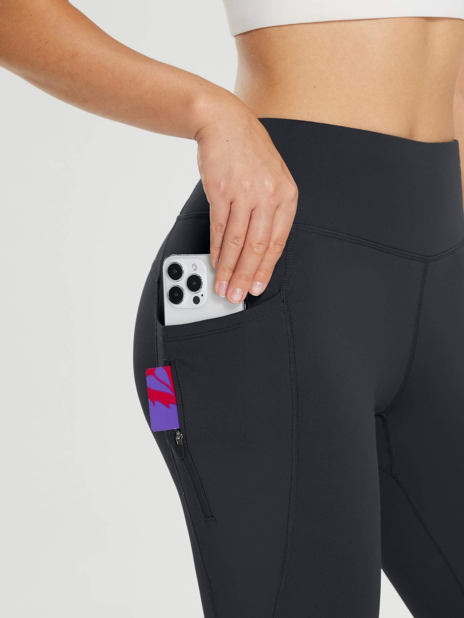 25" Fleece-Lined Cycling Leggings