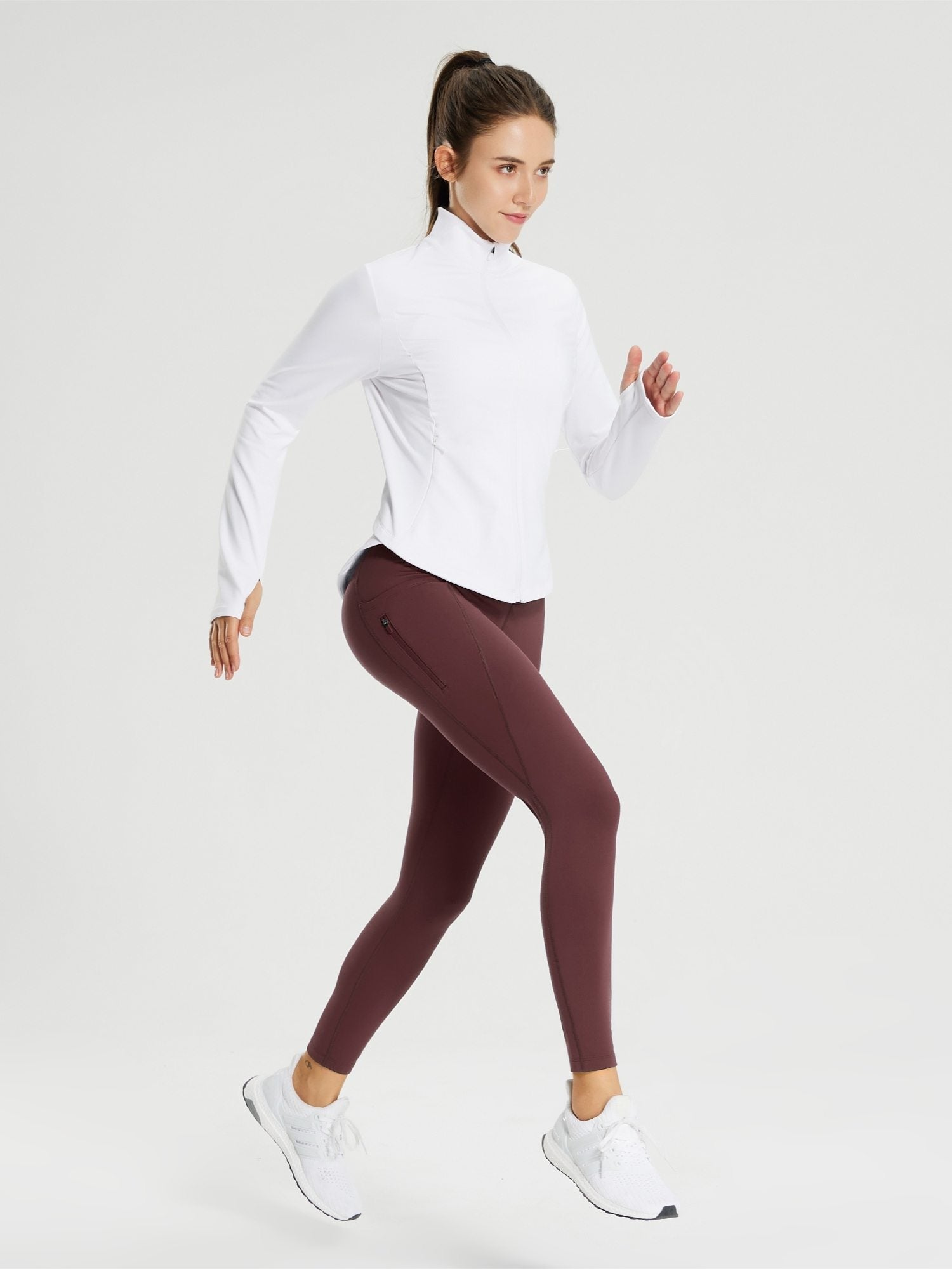 25" Fleece-Lined Cycling Leggings