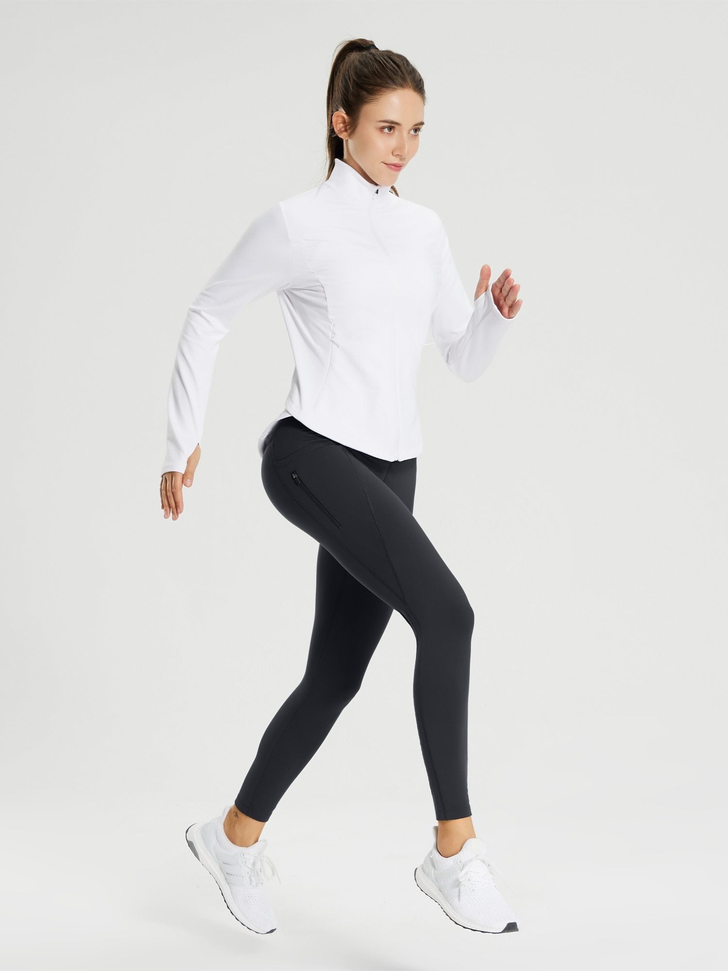 25" Fleece-Lined Cycling Leggings