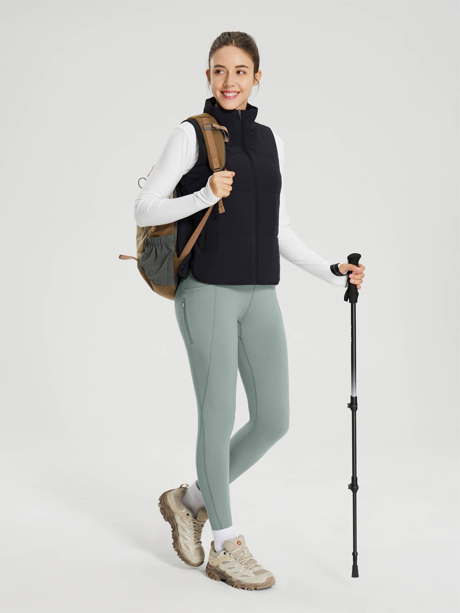 25" Fleece-Lined Cycling Leggings