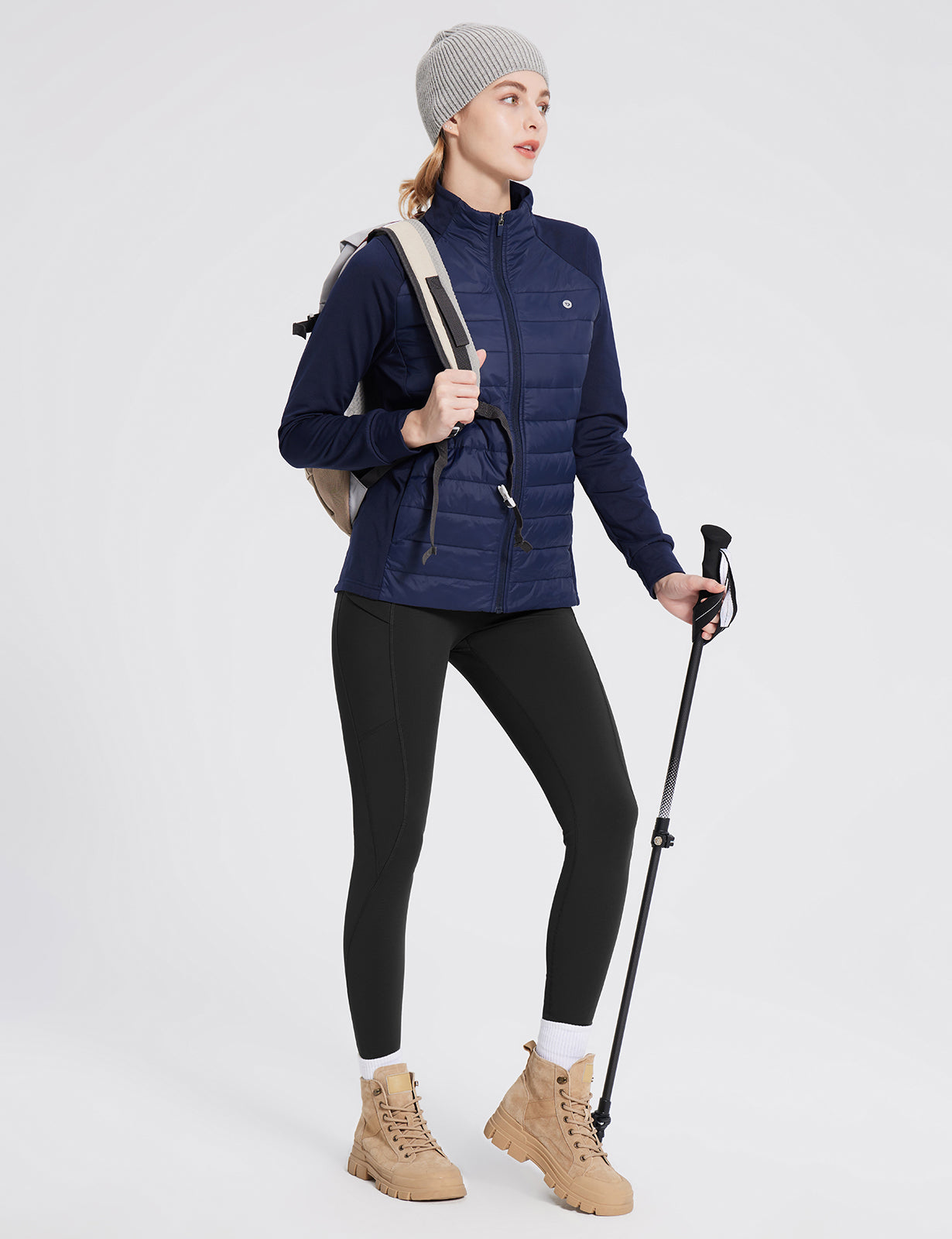 Fleece-Lined Multi-Pocket Hiking Leggings