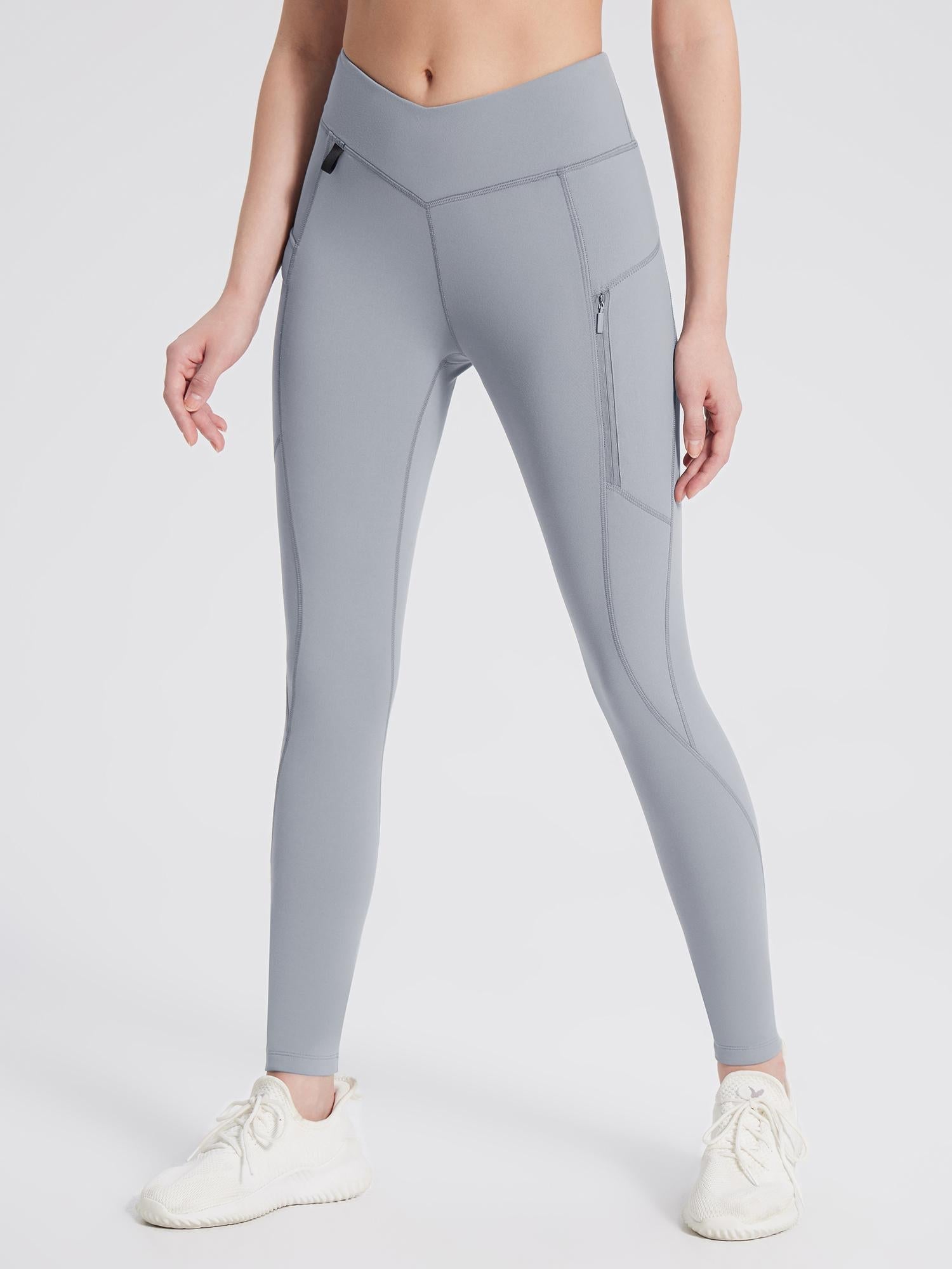 Fleece-Lined Multi-Pocket Hiking Leggings