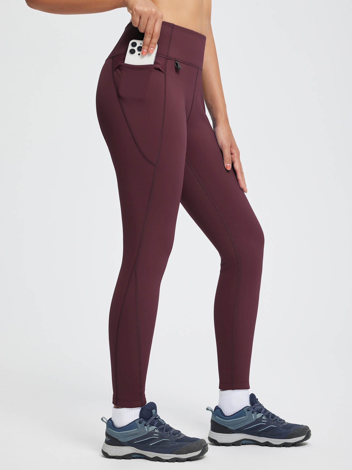 Outdoor Thickened Thermal Knit Leggings