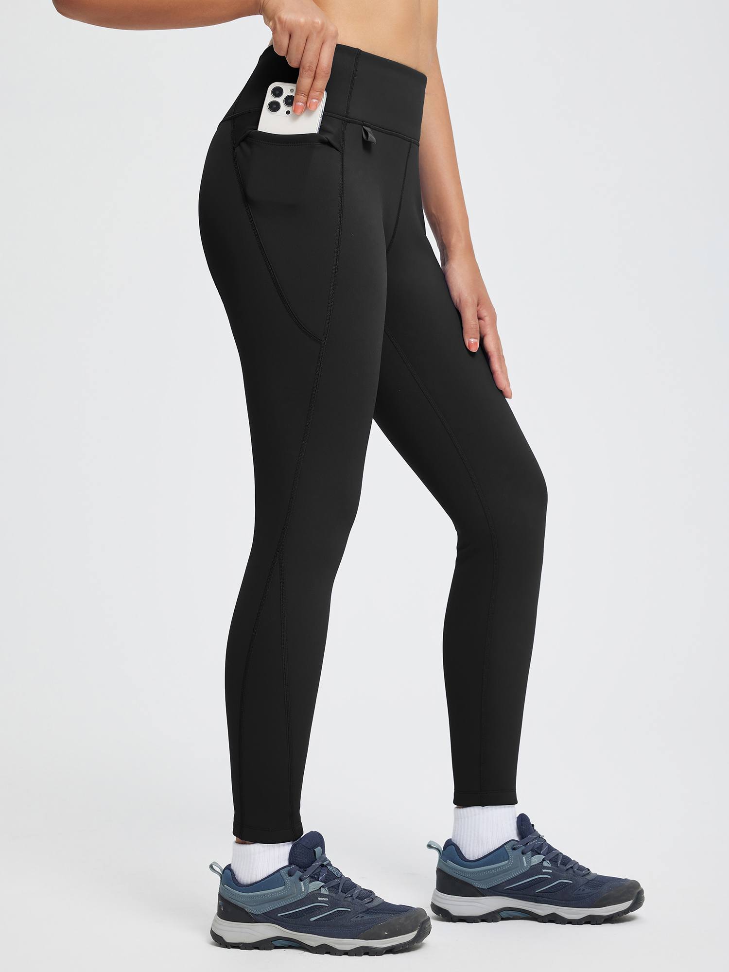 Outdoor Thickened Thermal Knit Leggings