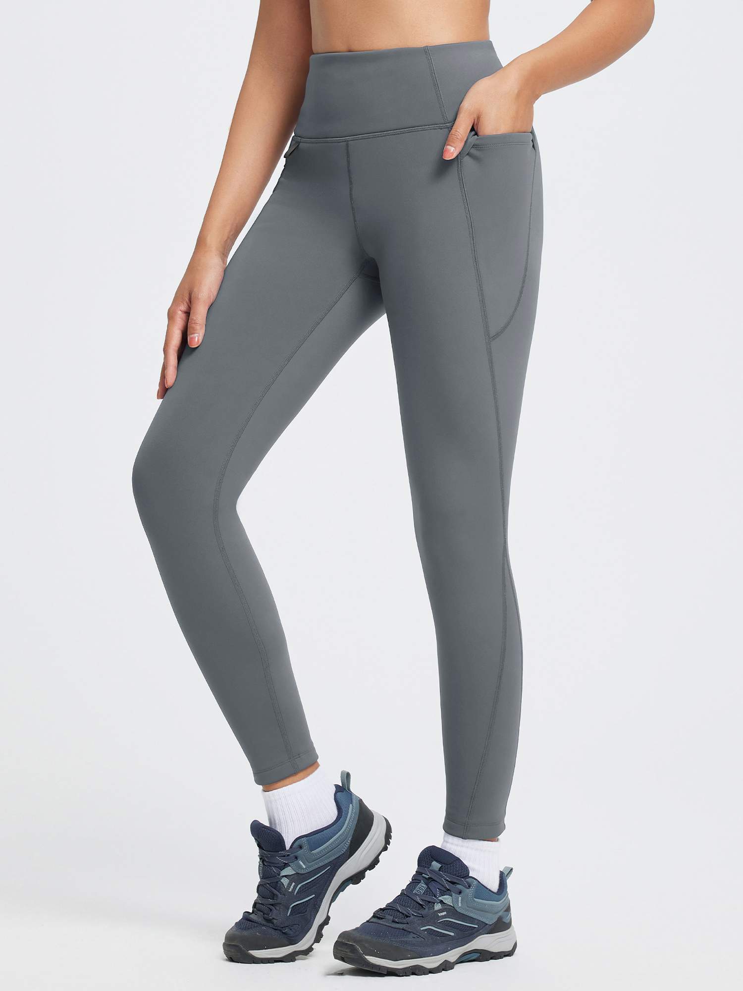 Outdoor Thickened Thermal Knit Leggings