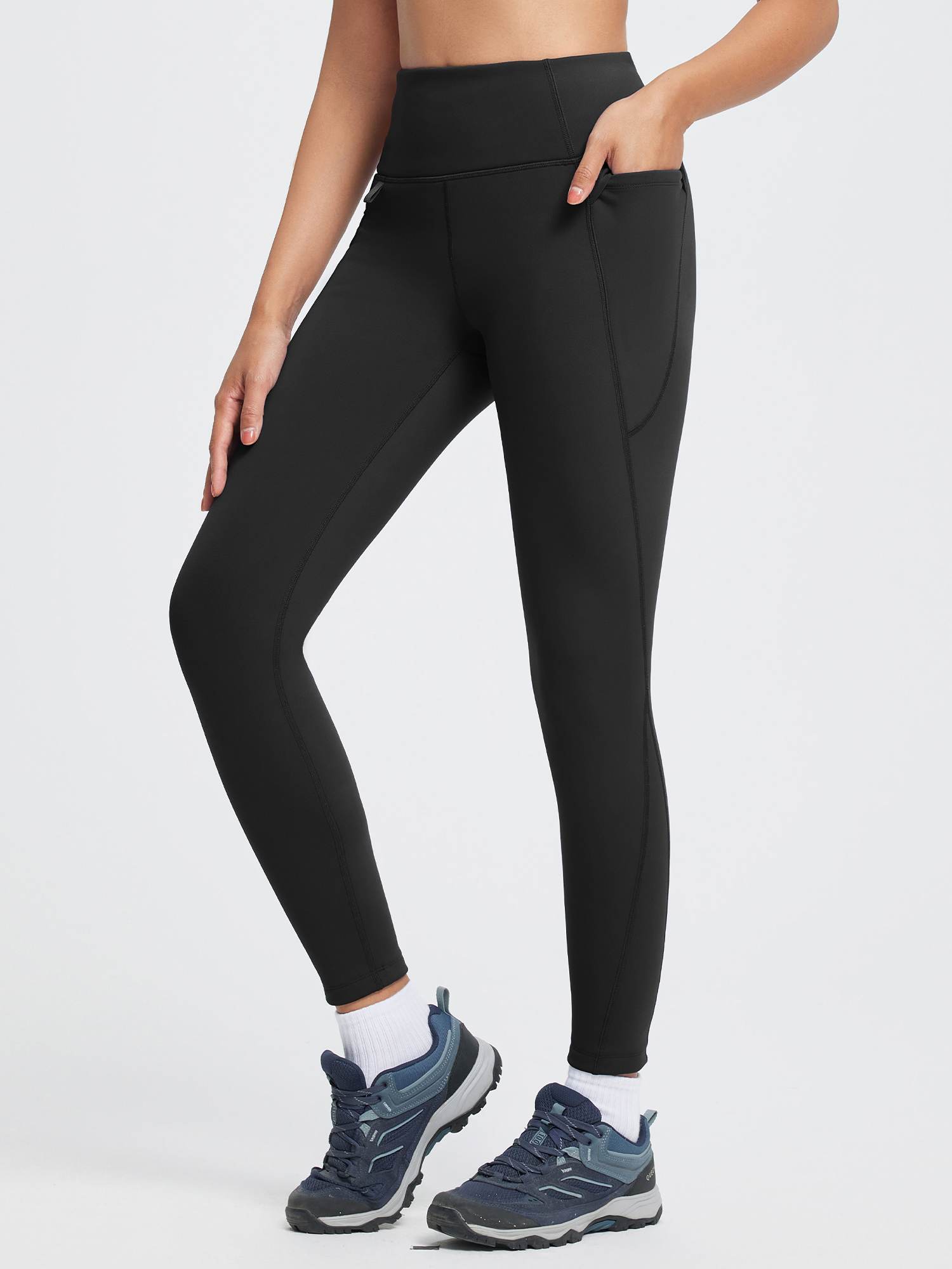 Outdoor Thickened Thermal Knit Leggings