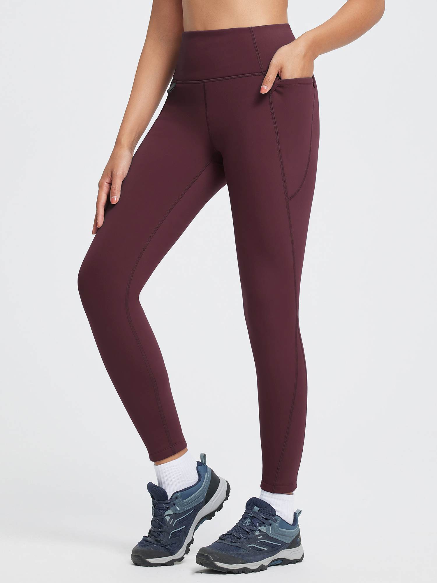 Outdoor Thickened Thermal Knit Leggings