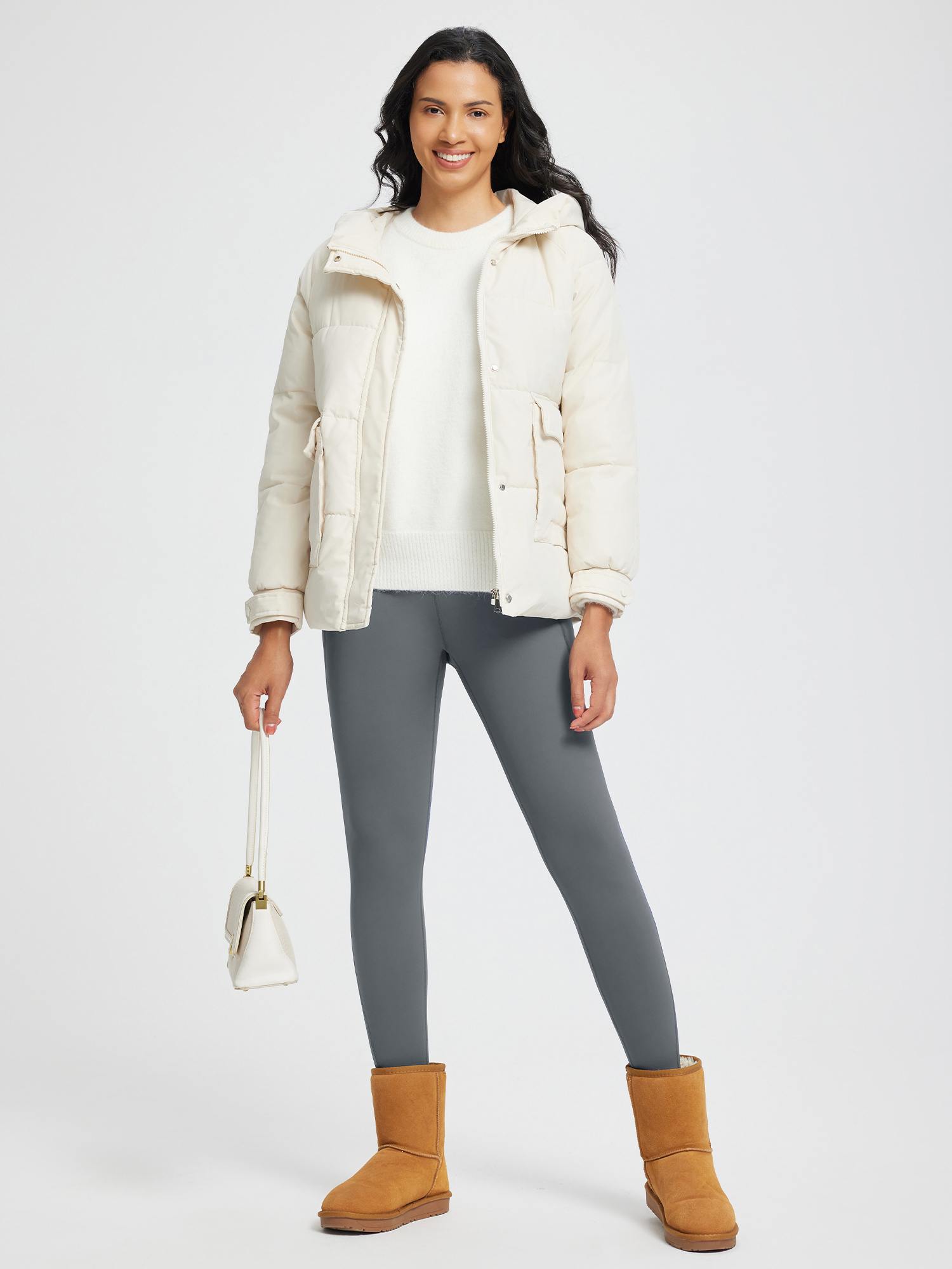 Outdoor Thickened Thermal Knit Leggings