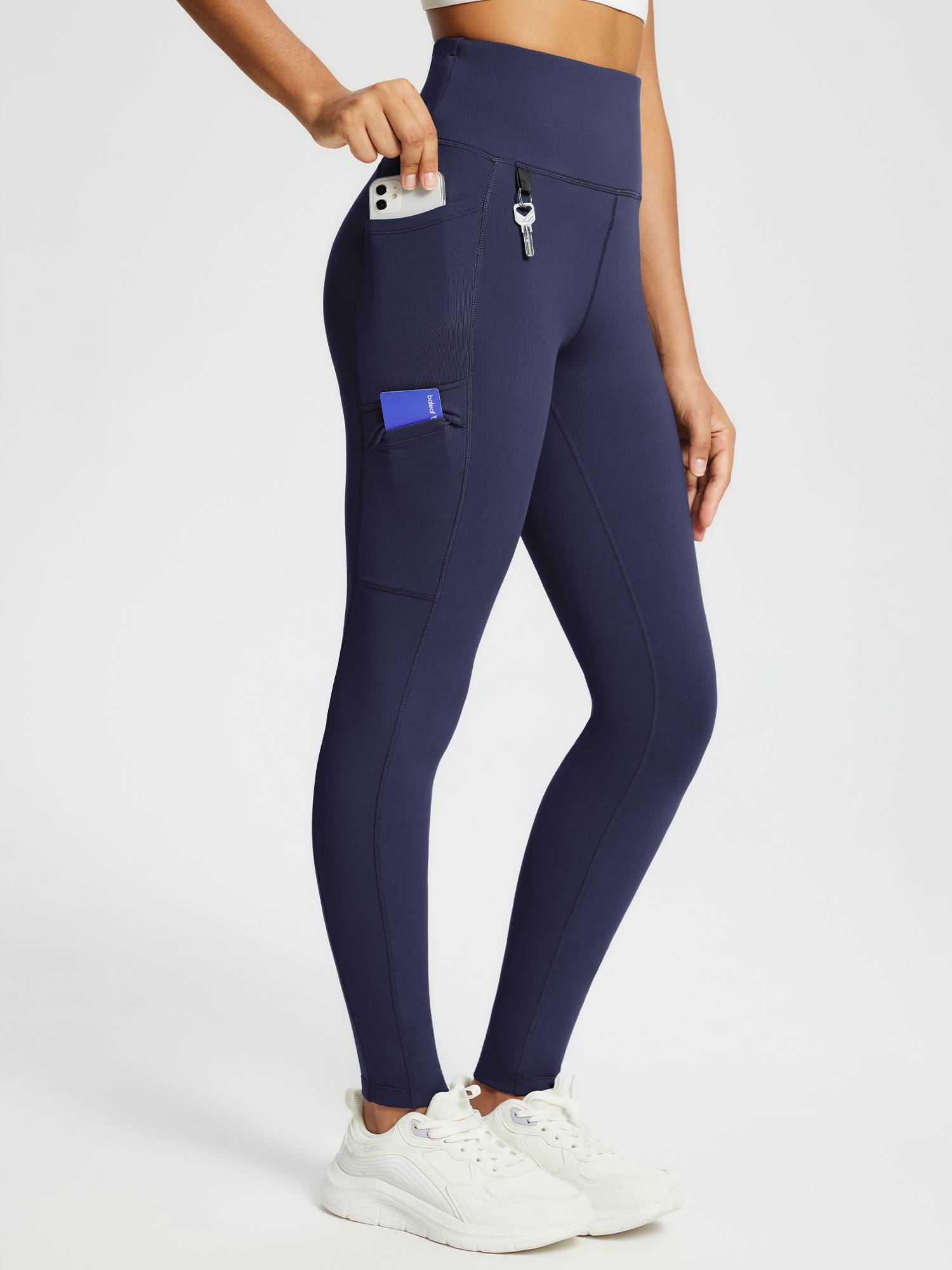 25" Knit Fleece Pocket Leggings