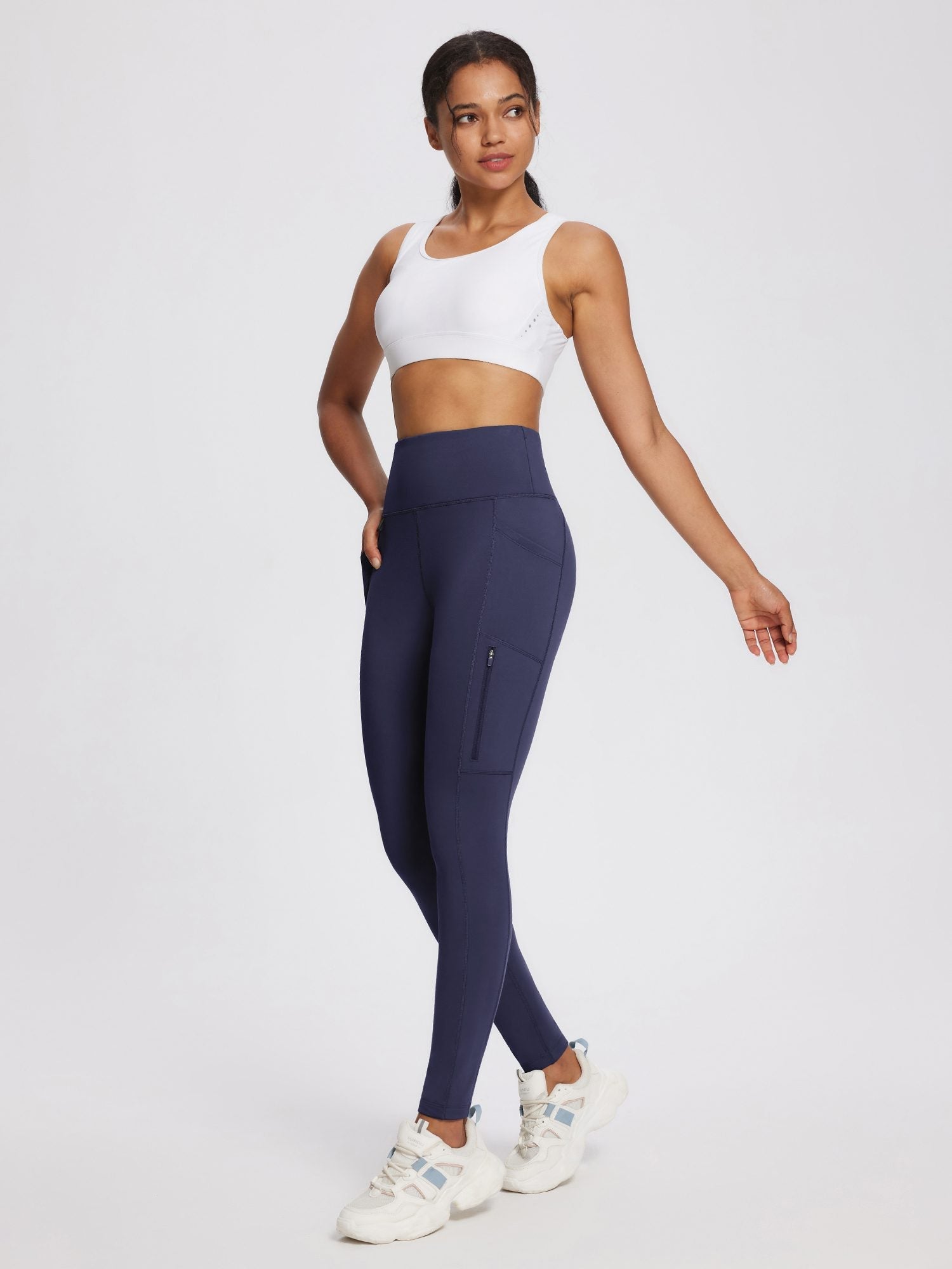 25" Knit Fleece Pocket Leggings