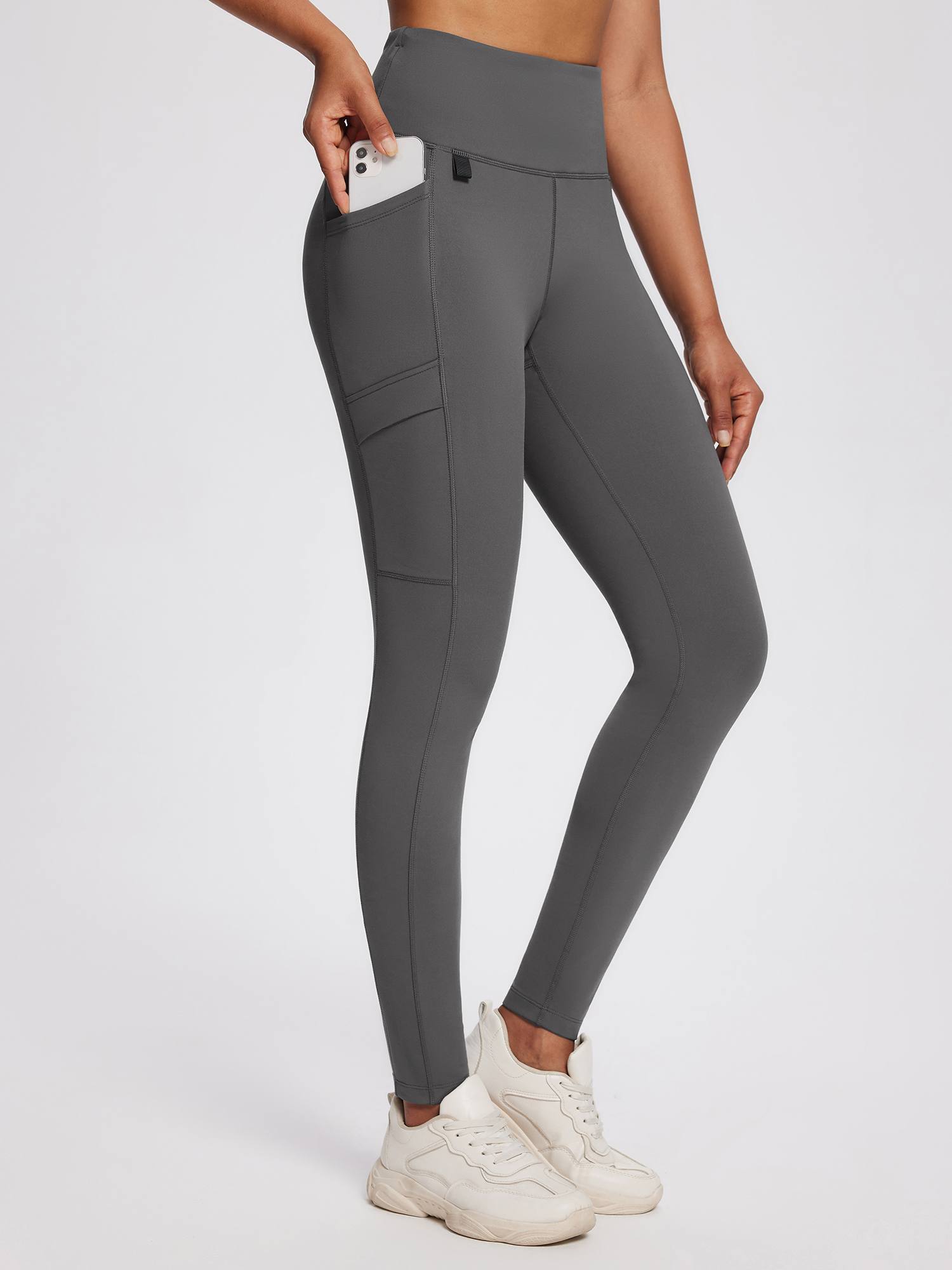 25" Knit Fleece Pocket Leggings
