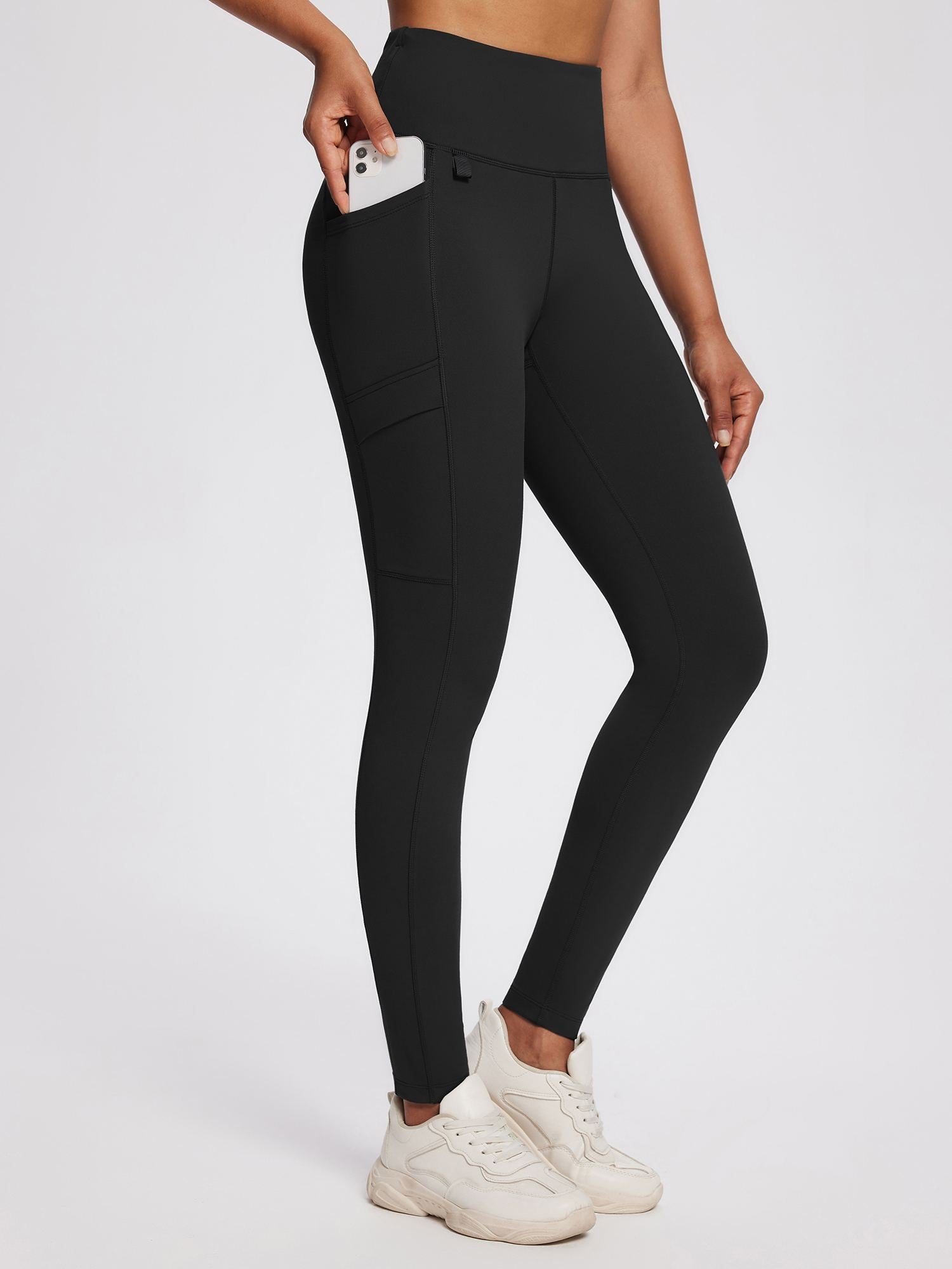 25" Knit Fleece Pocket Leggings
