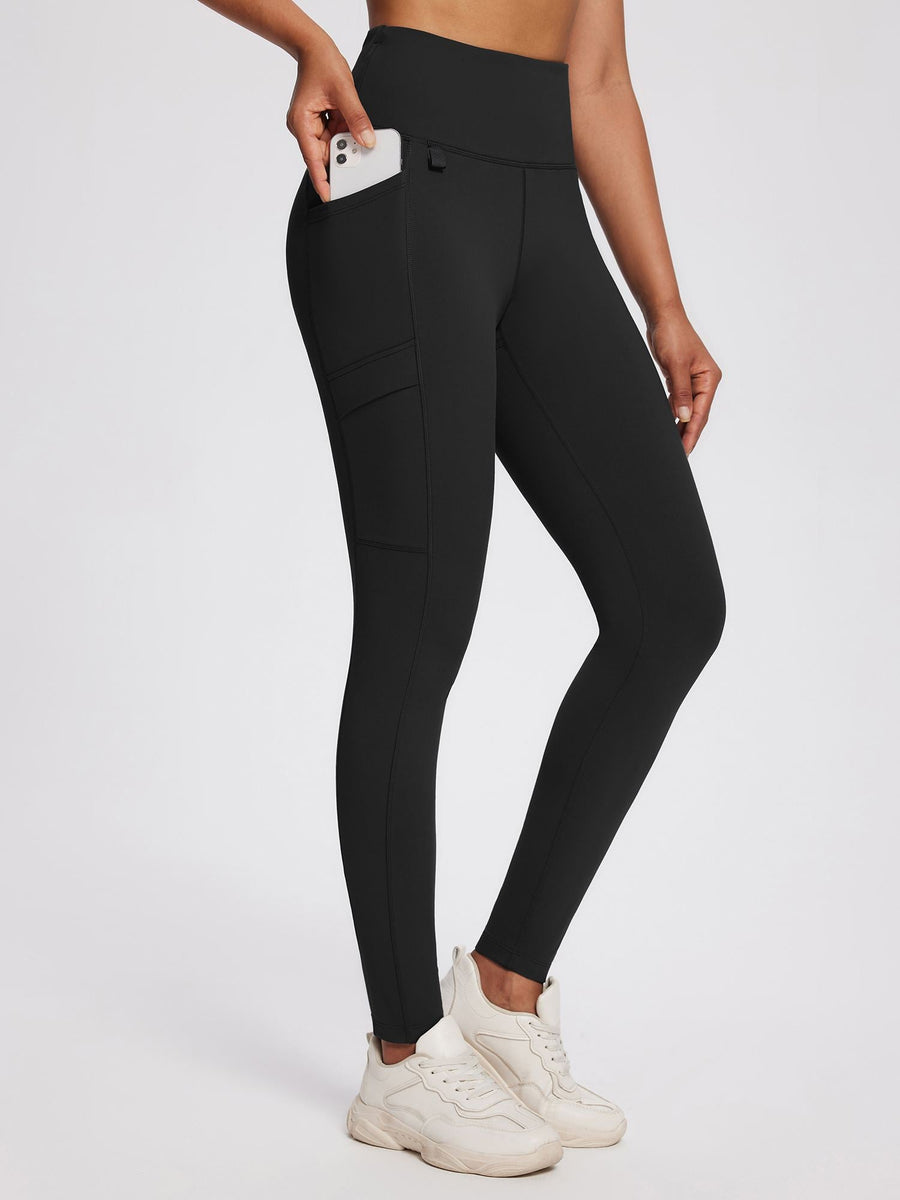 25" Knit Fleece Pocket Leggings