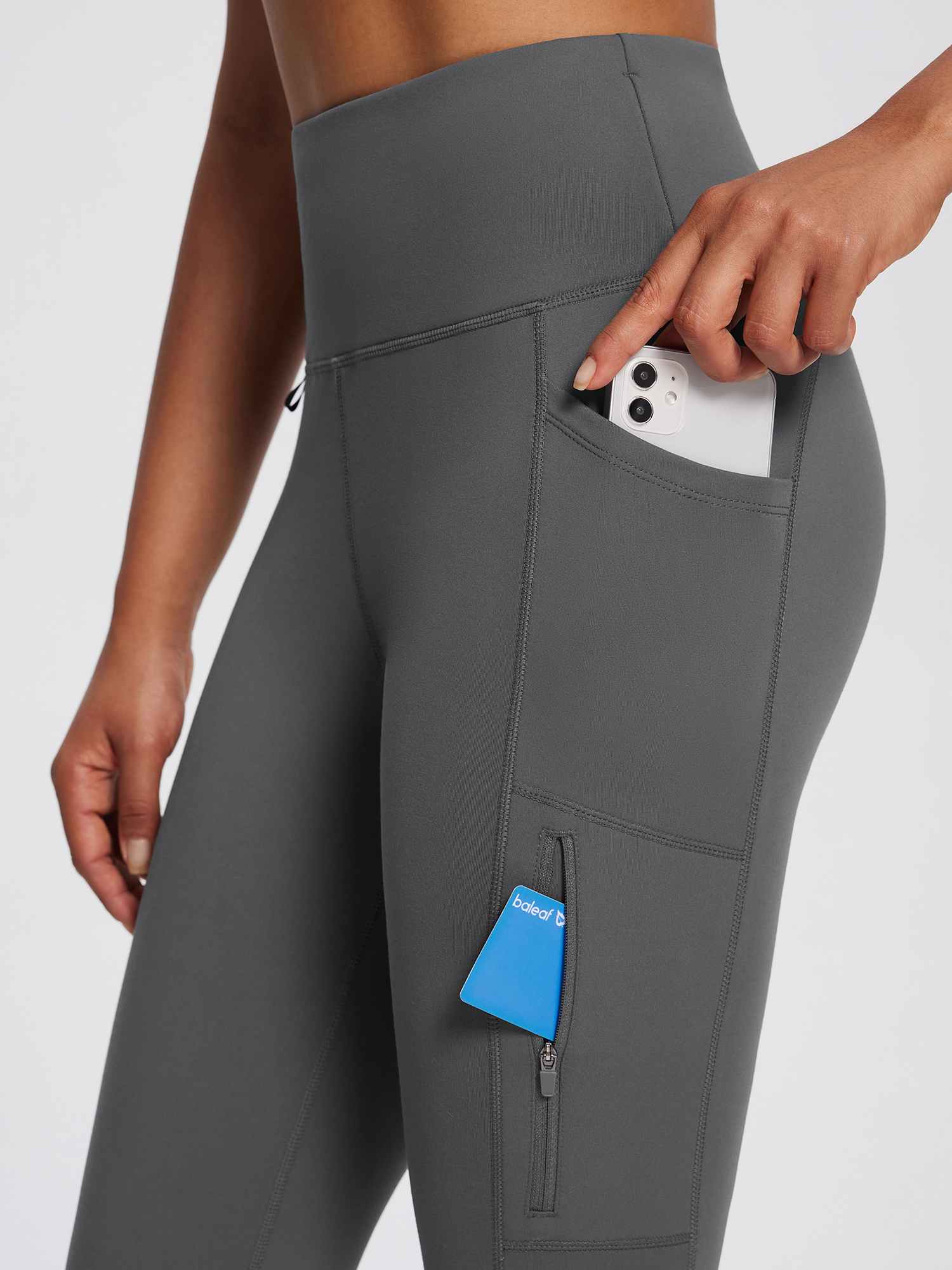25" Knit Fleece Pocket Leggings