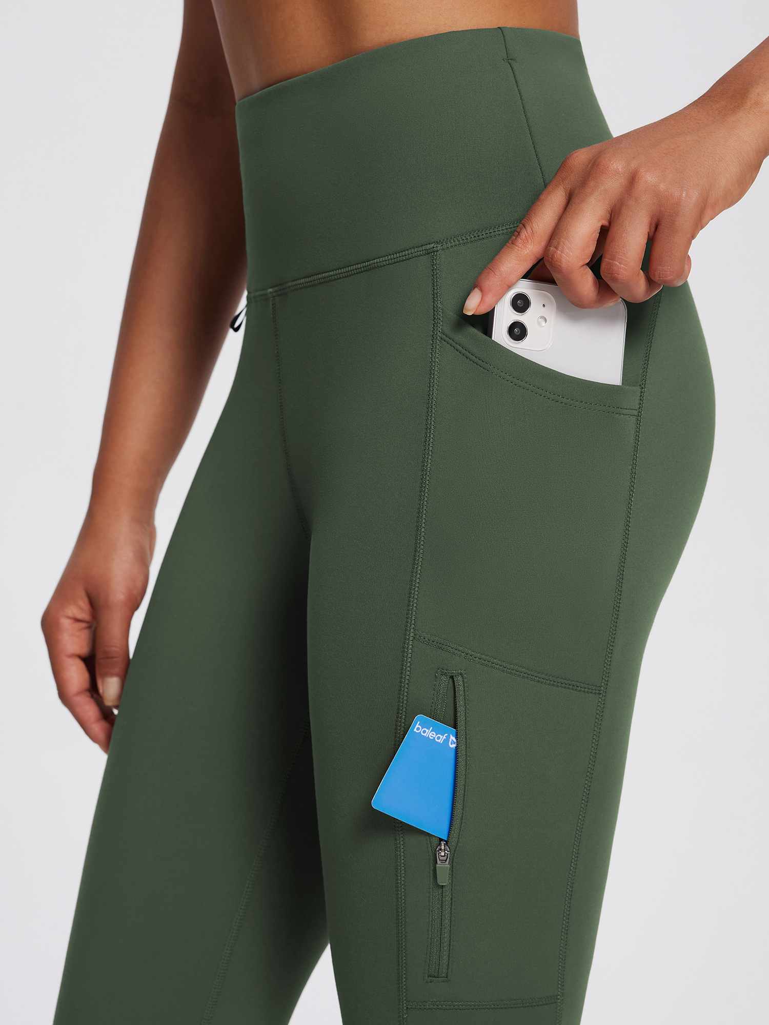 25" Knit Fleece Pocket Leggings