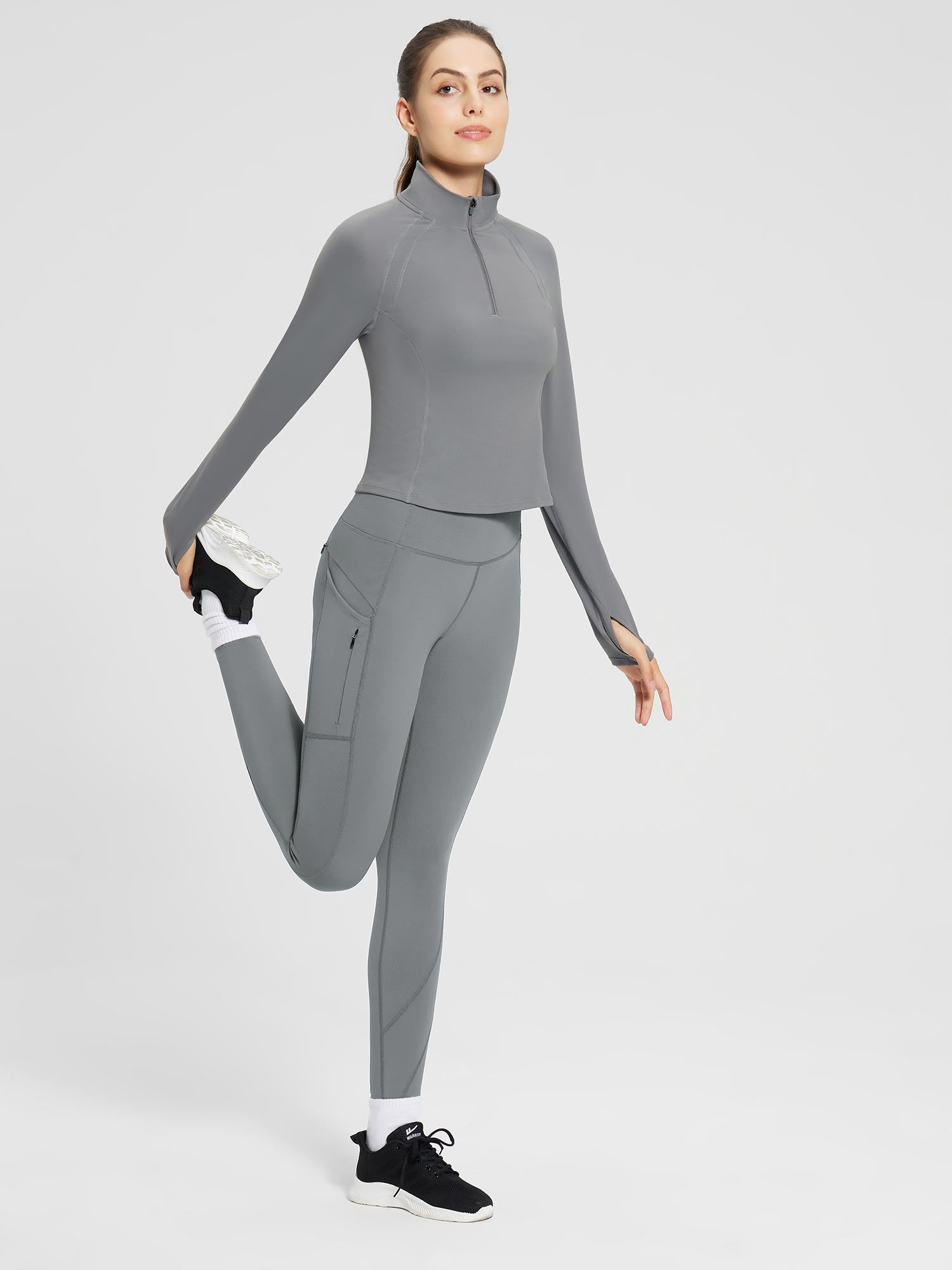 Laureate Fleece-Lined High Rise Pocket Leggings
