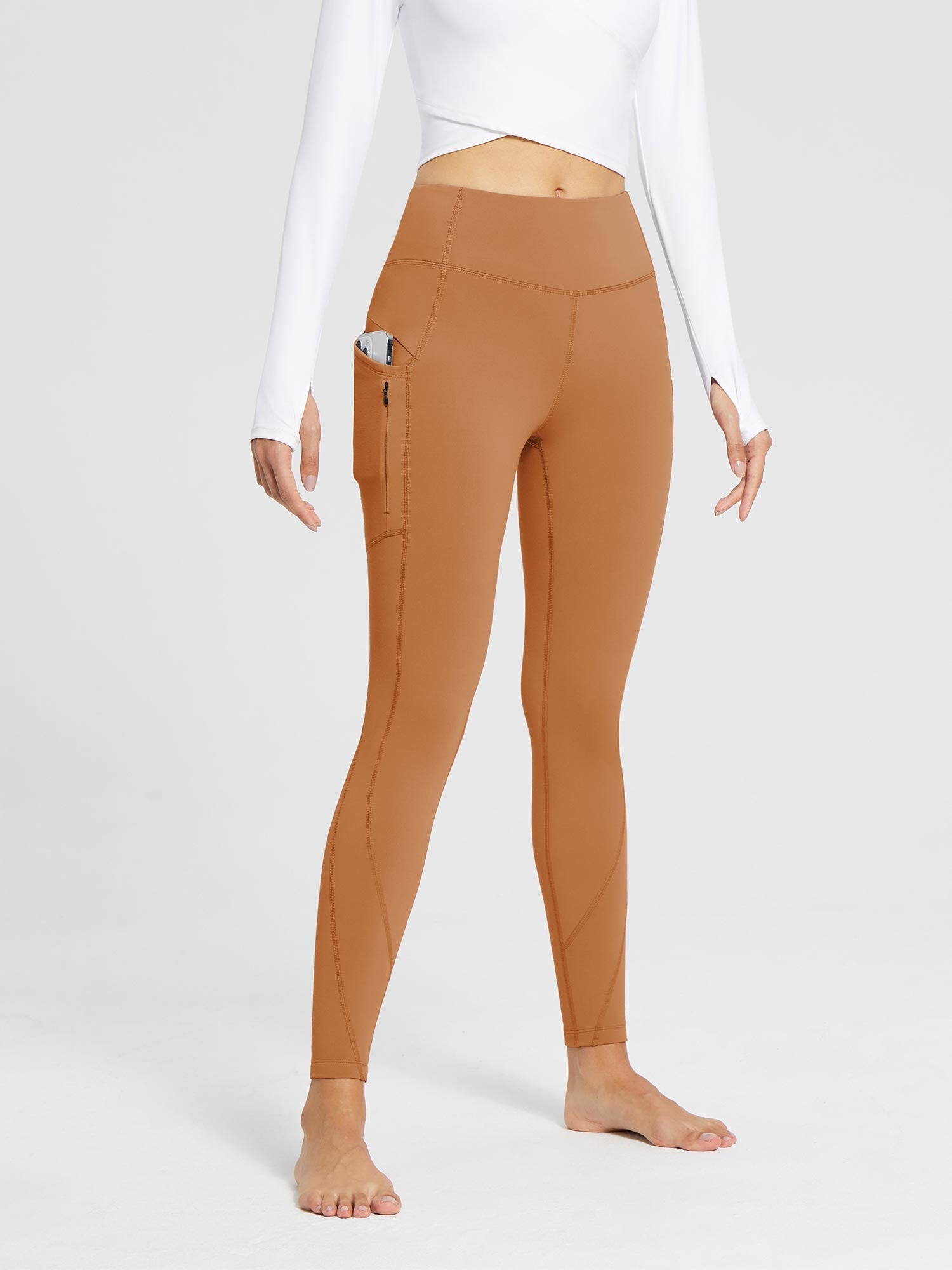 Laureate Fleece-Lined High Rise Pocket Leggings