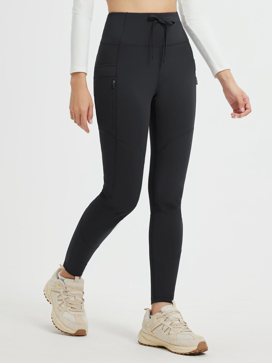 Outdoor Multi-Pocket Slim-Fit Knit Fleece Pants