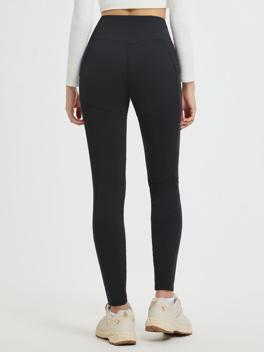 Outdoor Multi-Pocket Slim-Fit Knit Fleece Pants
