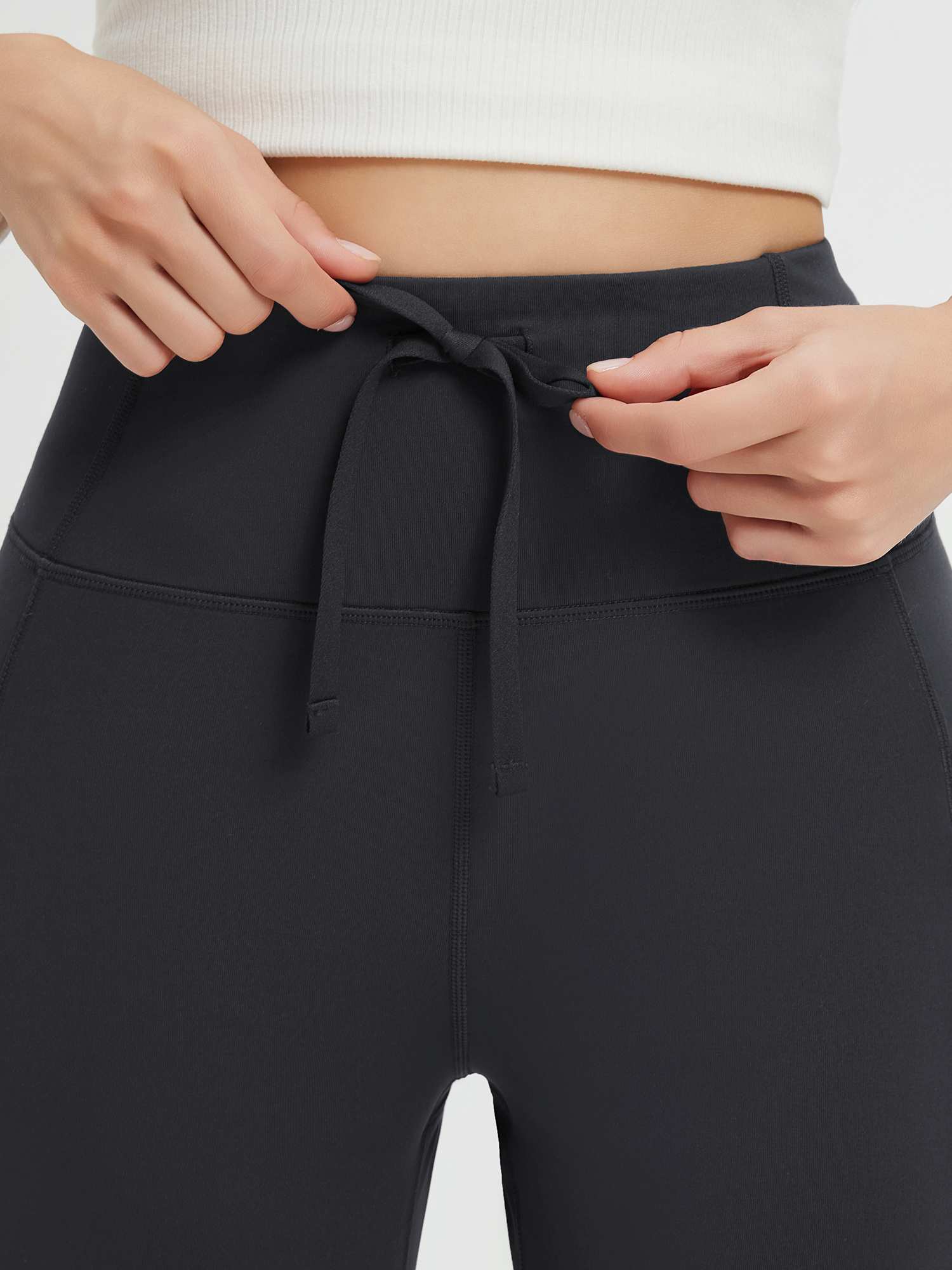 Outdoor Multi-Pocket Slim-Fit Knit Fleece Pants