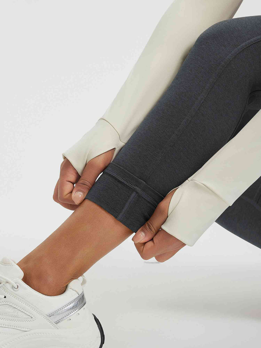 Women’s Yoga Floral Fleece High-Waisted Leggings