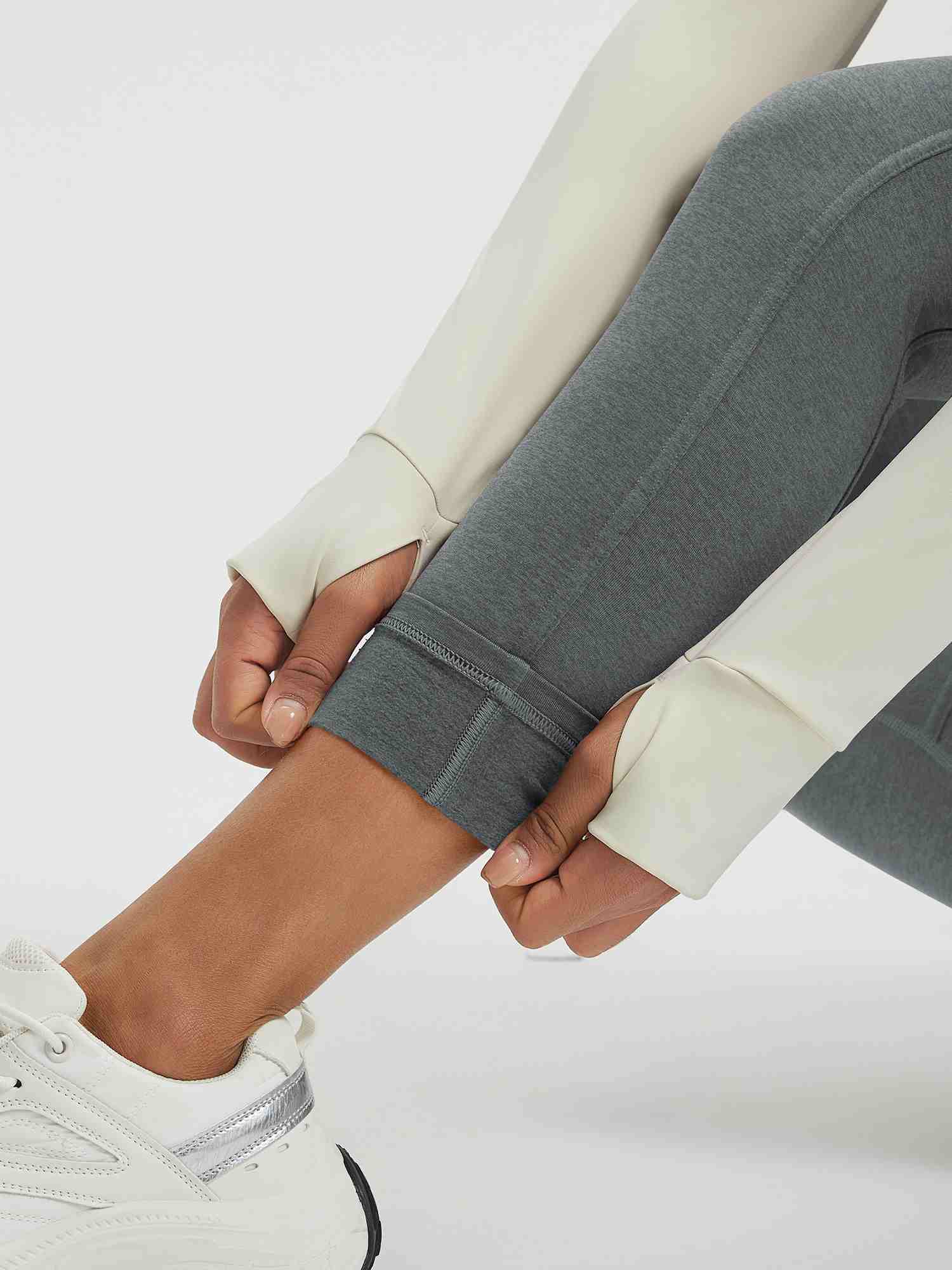 Women’s Yoga Floral Fleece High-Waisted Leggings