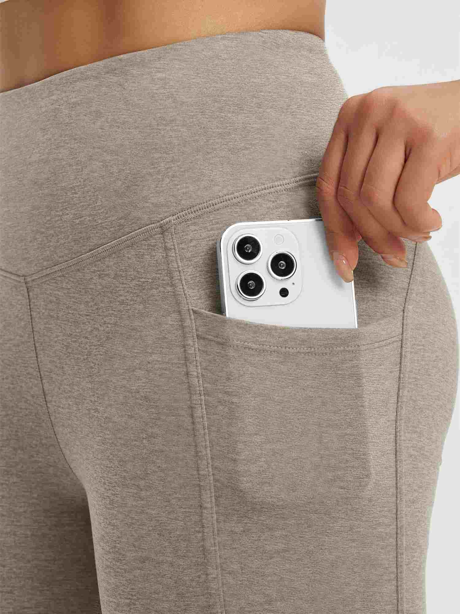 Women’s Yoga Floral Fleece High-Waisted Flared Pants