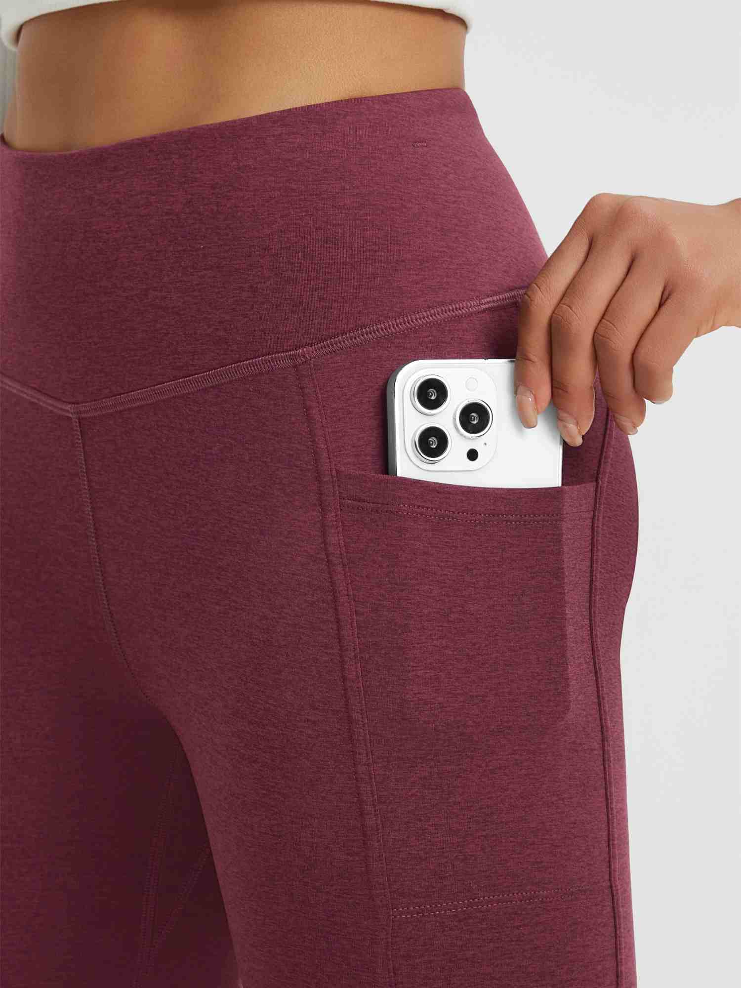 Women’s Yoga Floral Fleece High-Waisted Flared Pants