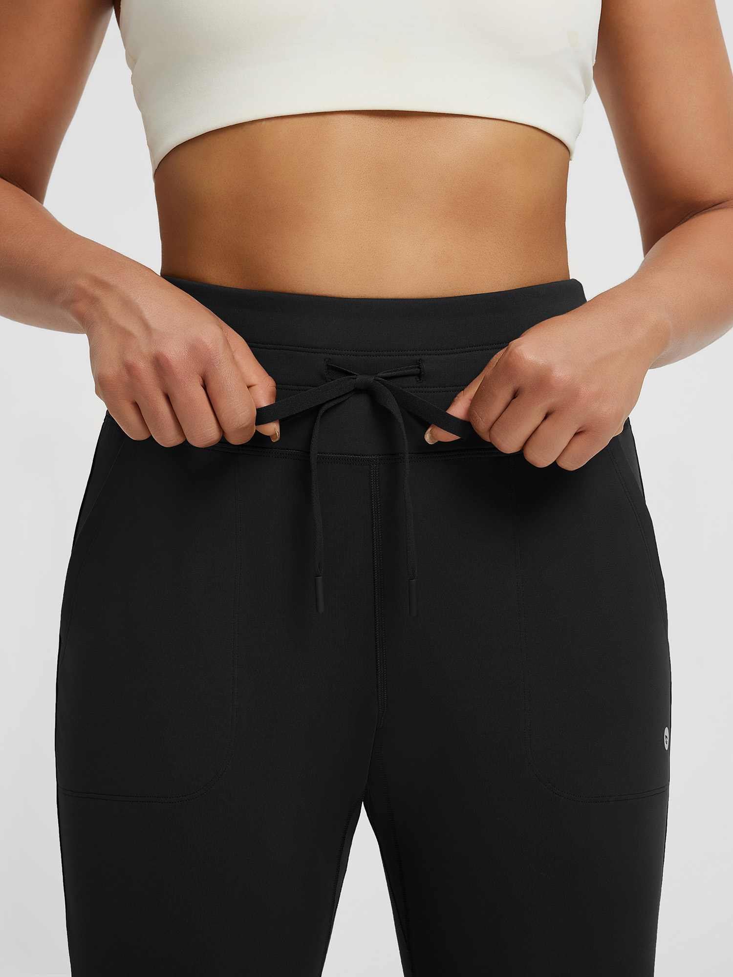 Women’s Yoga Cuffed Fleece High-Waisted Leggings