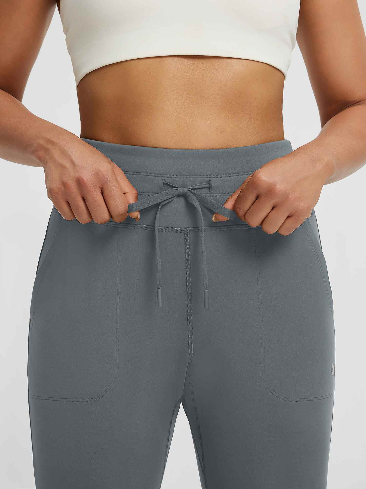 Women’s Yoga Cuffed Fleece High-Waisted Leggings