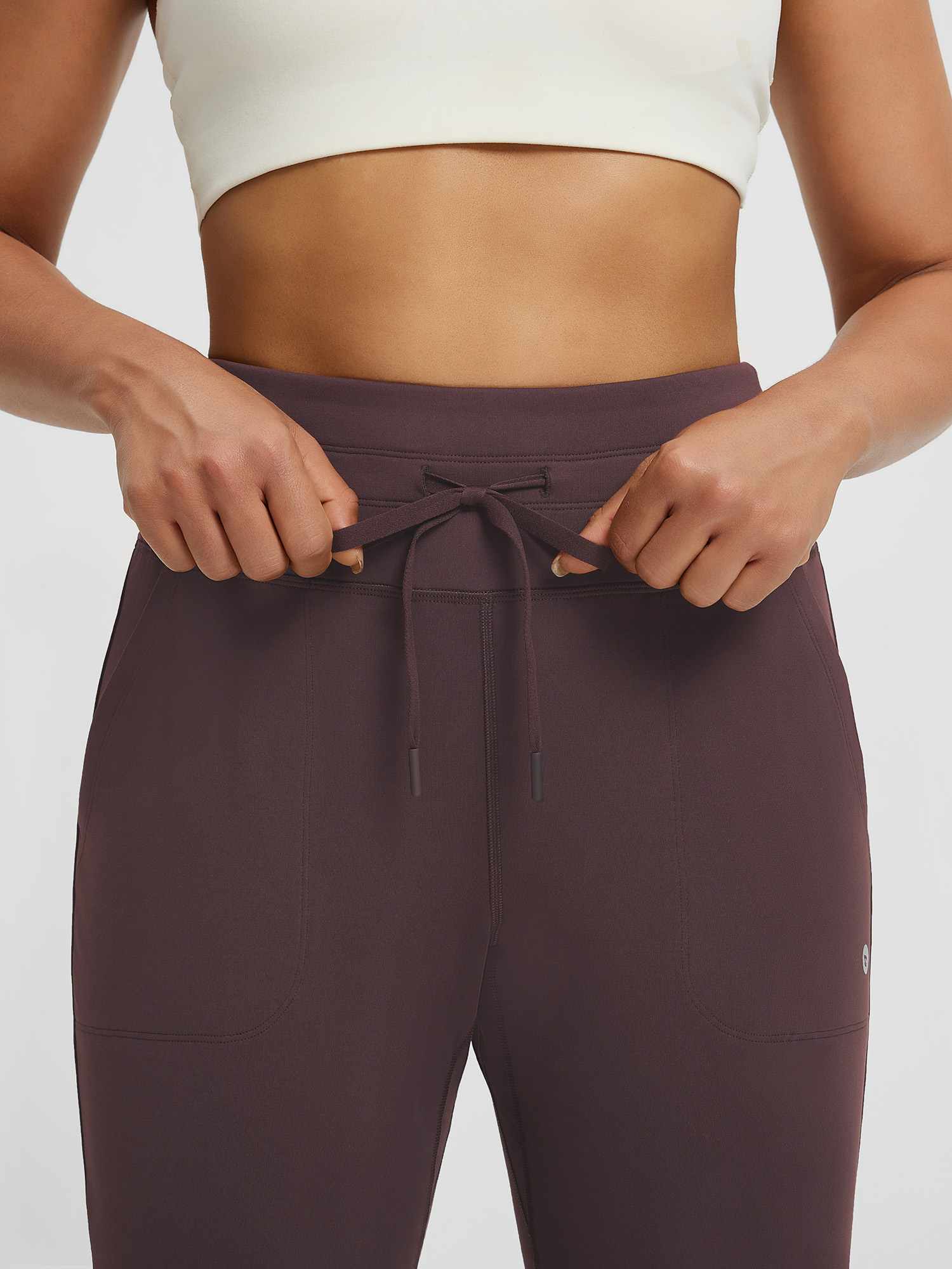Women’s Yoga Cuffed Fleece High-Waisted Leggings