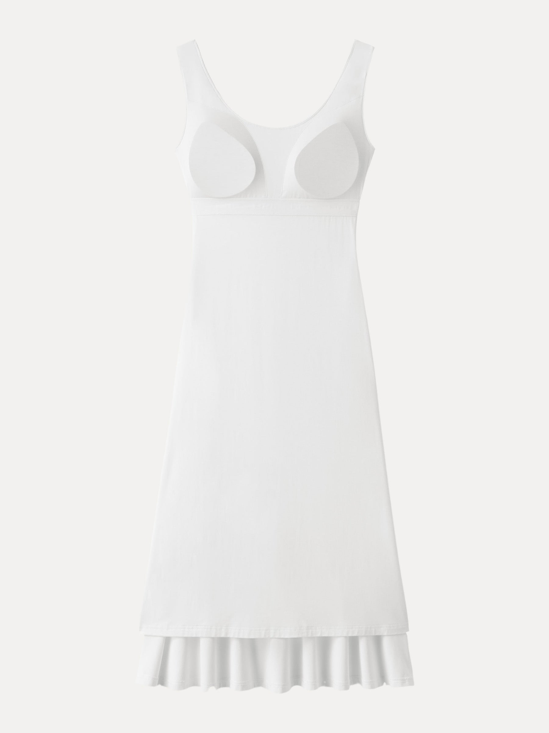 Scoop Neck Midi Low Back Bra Dress