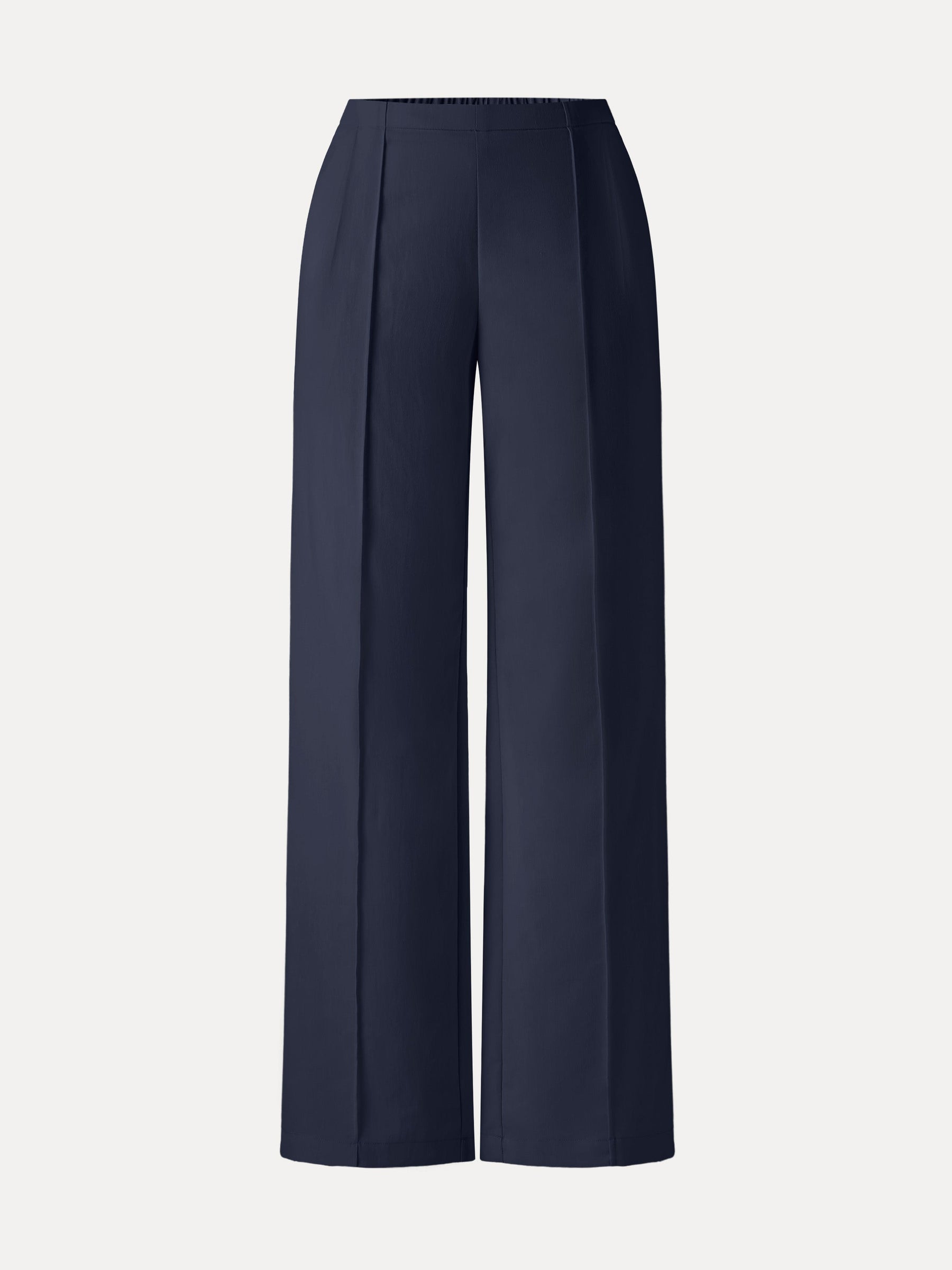 Lyocell-Linen Pintuck Wide Leg Vacay Pant