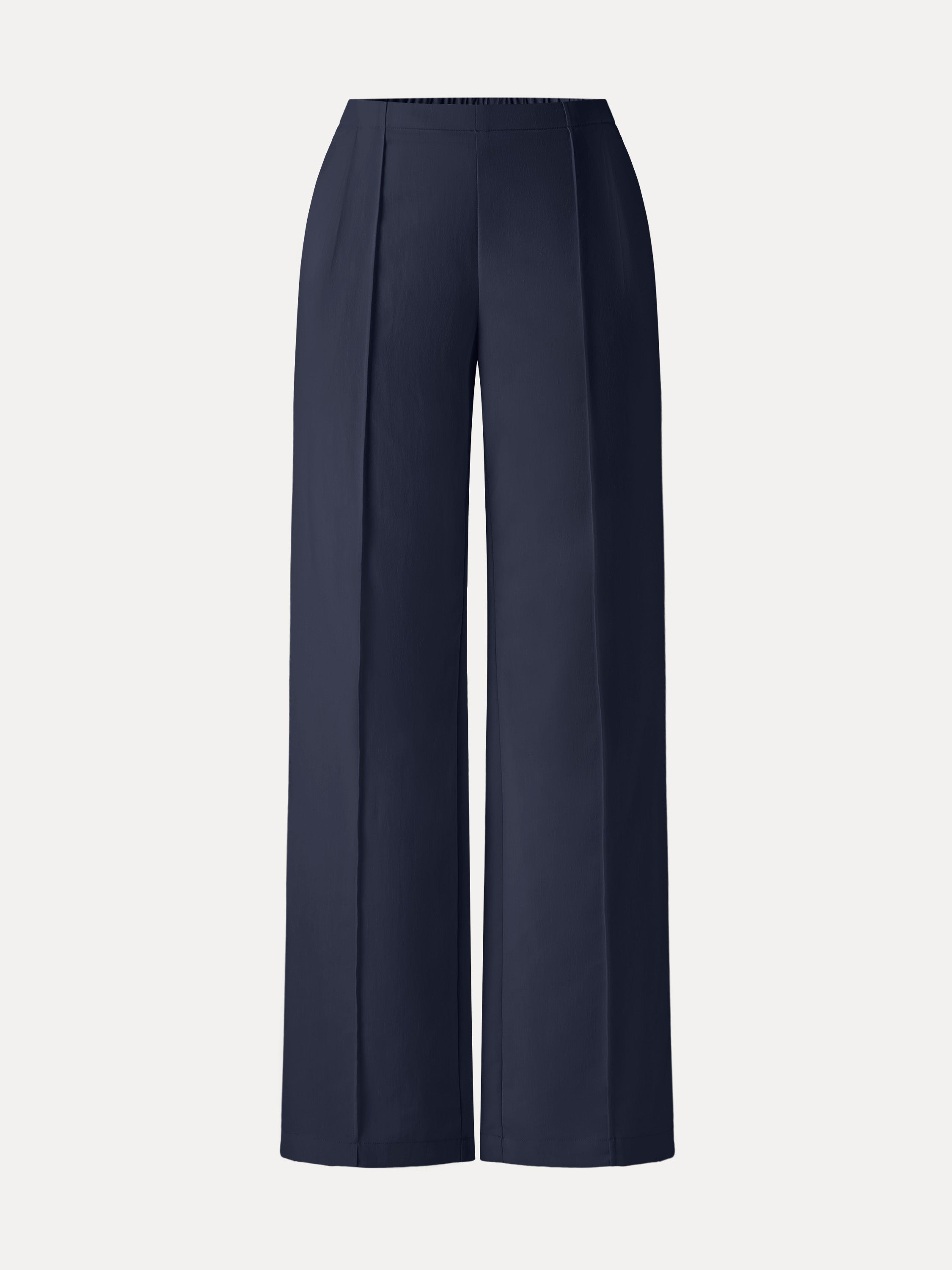 Lyocell-Linen Pintuck Wide Leg Vacay Pant