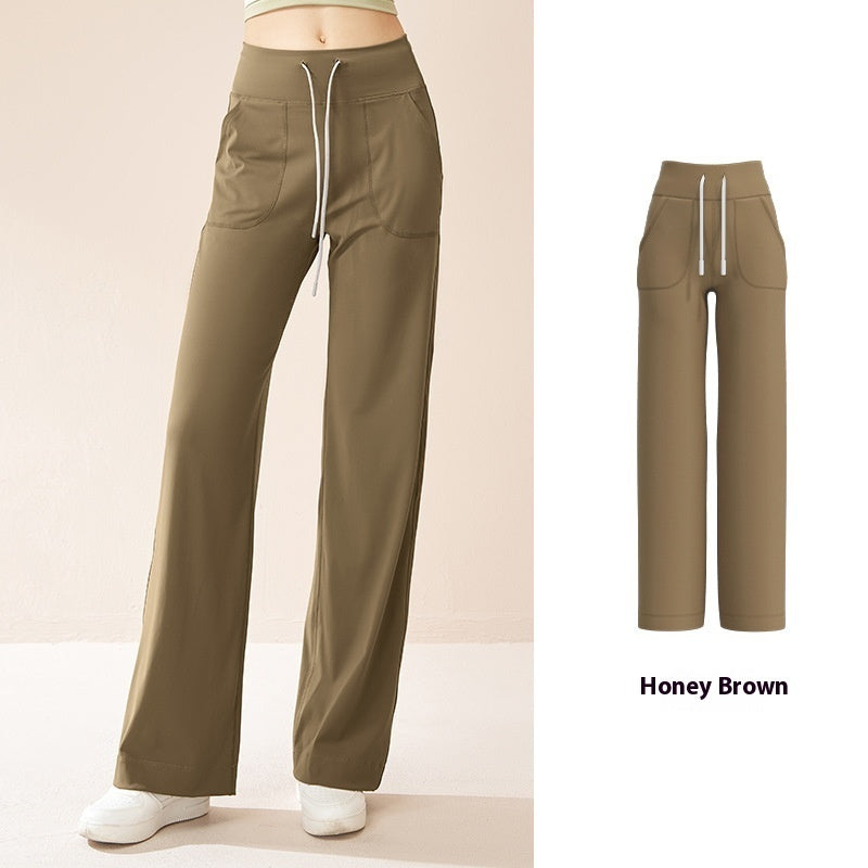 Women's High-Waist Fitness & Leisure Pants - Loose Fit Leggings