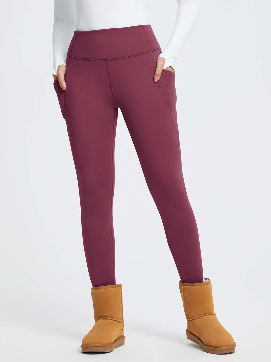 27" Thermal Fleece High-Waist Yoga Leggings