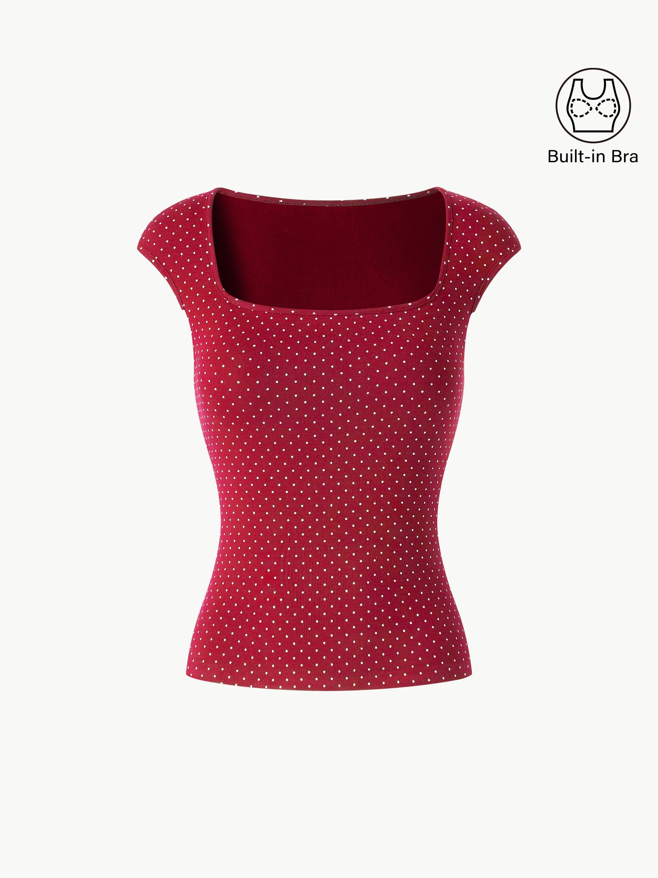 Polka Dots Square Neck Bra Top