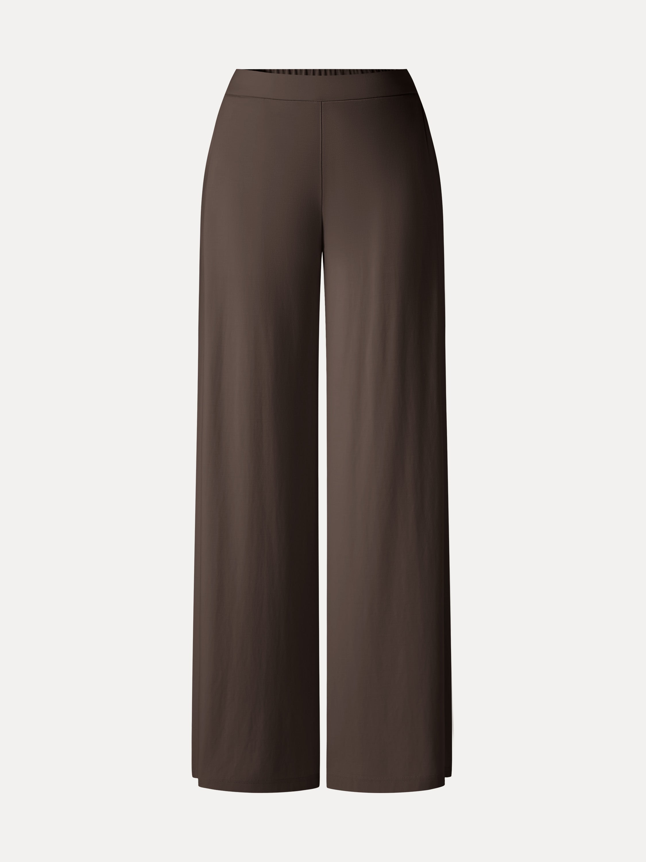 CoolTouch Ponte Mid Rise Wide Leg Pants with Pockets