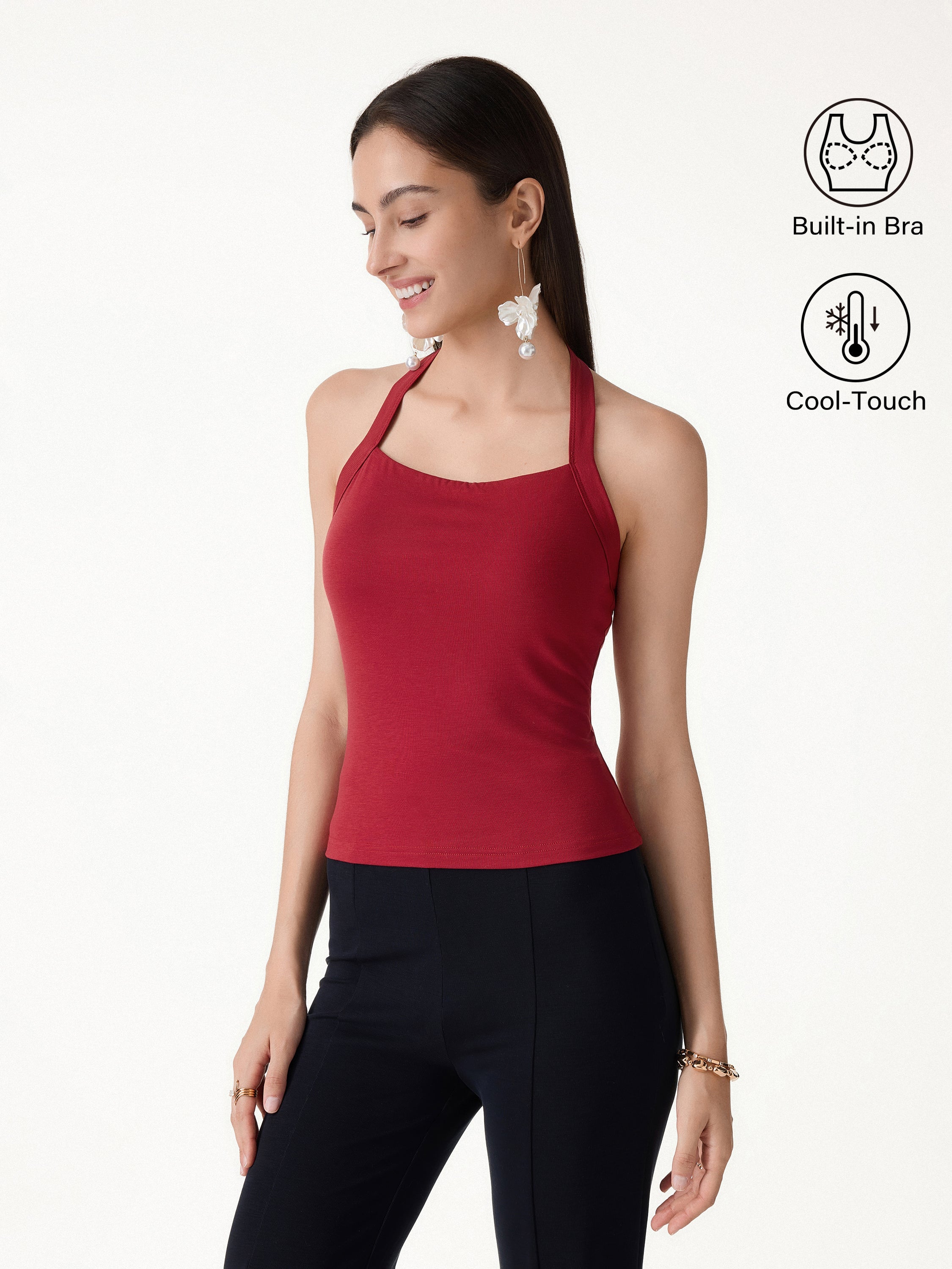 Sleek Halter Bra Top