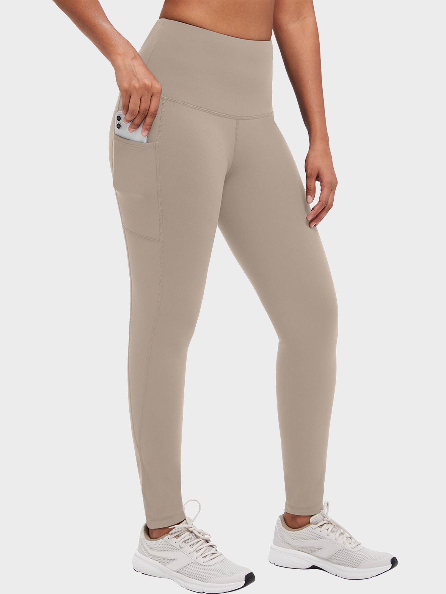 Yoga Brushed Fleece High Waisted Leggings