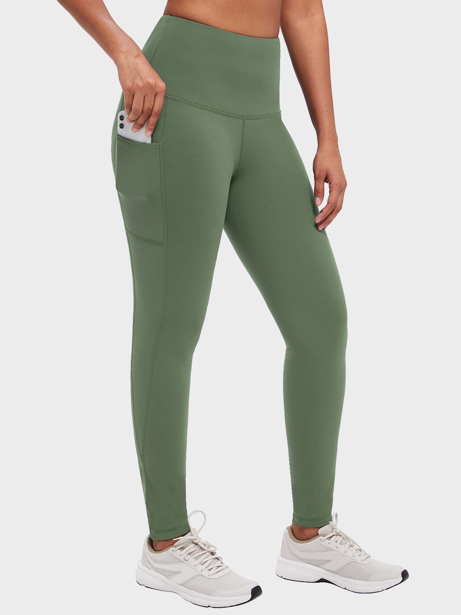 Yoga Brushed Fleece High Waisted Leggings